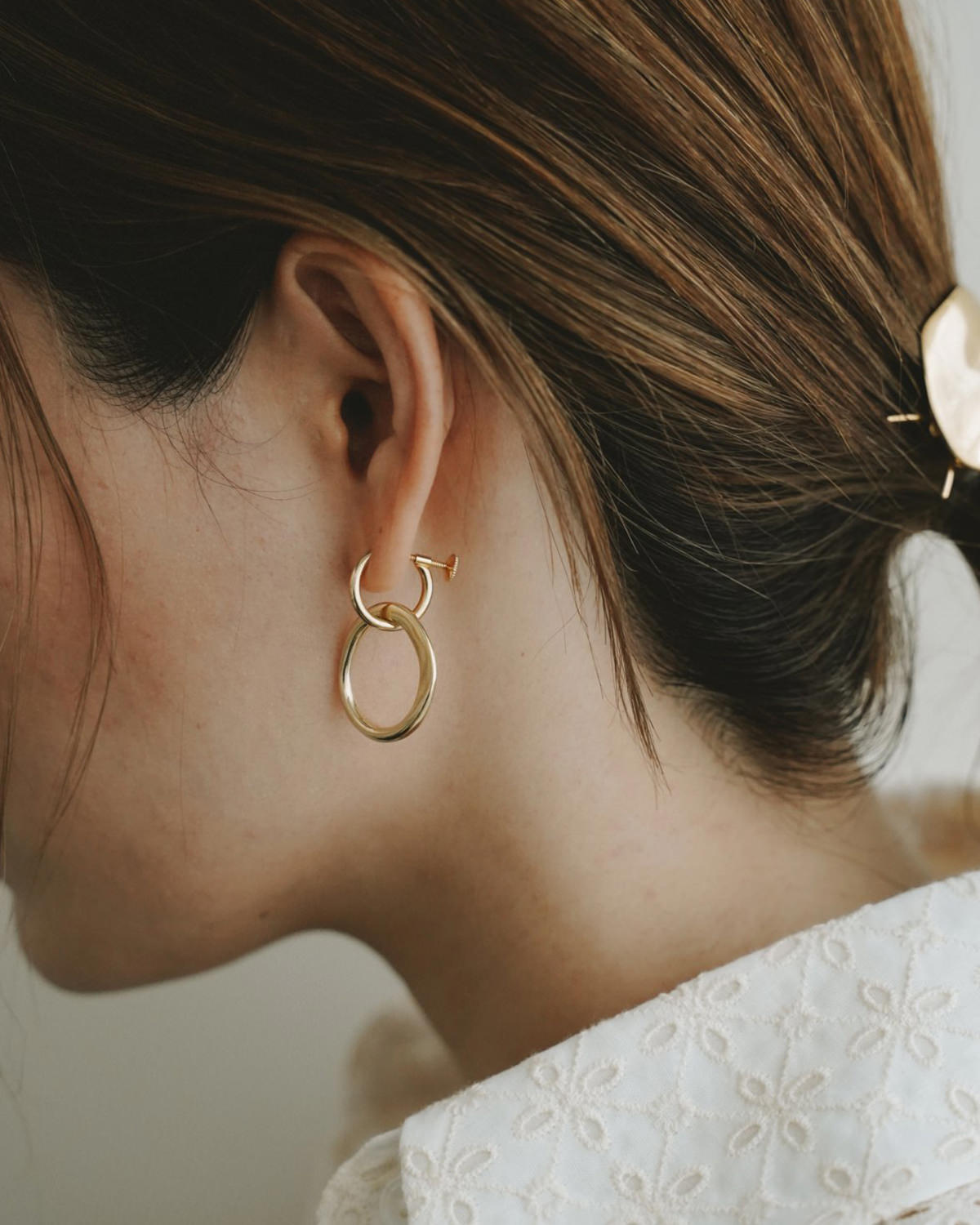 2way distortion earrings | Losau