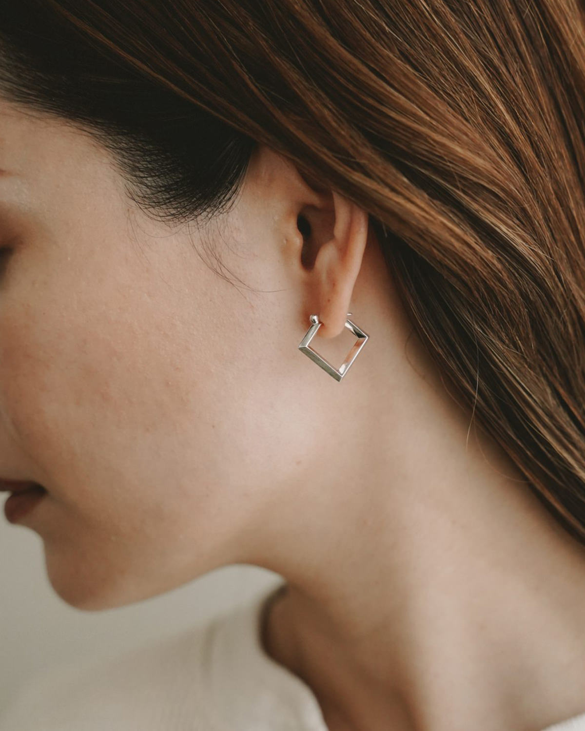 Square hoop pierce | Losau