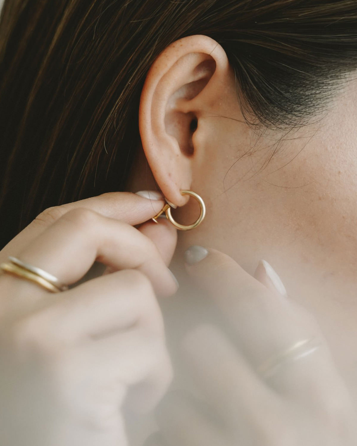 2way distortion earrings | Losau