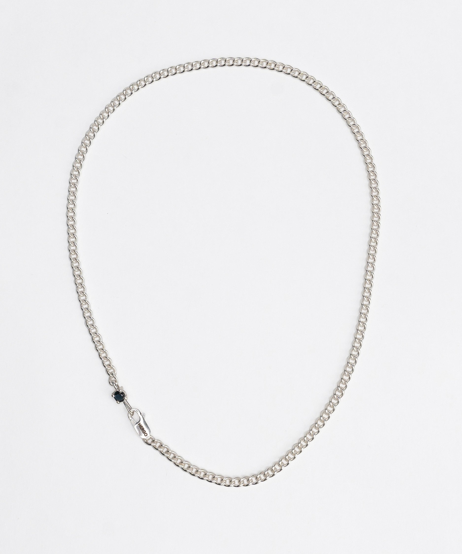 Round cut Necklace SAPPHIRE SV-925| HERGO