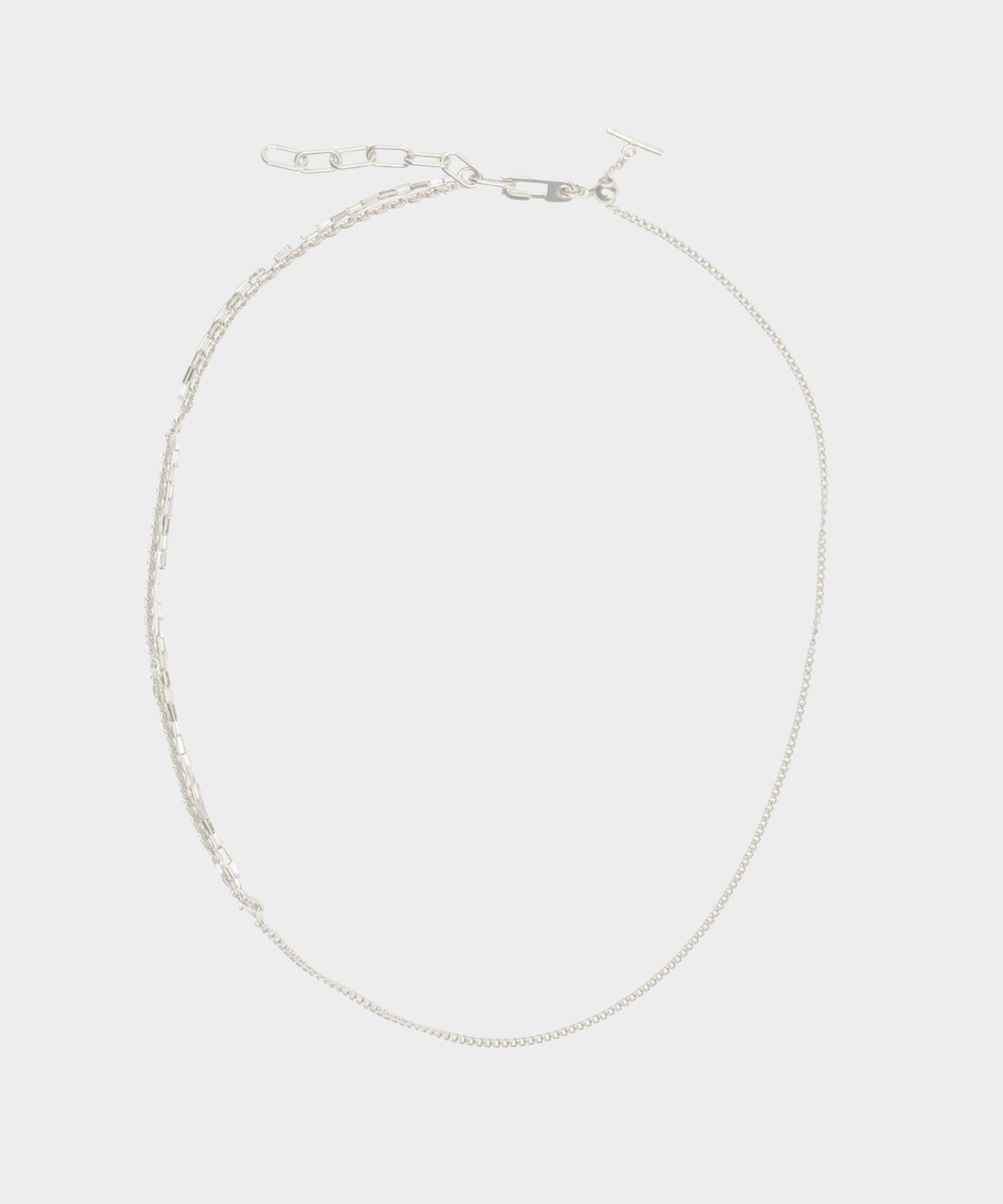 Split necklace BOX chain | NARRATIVEPLATOON