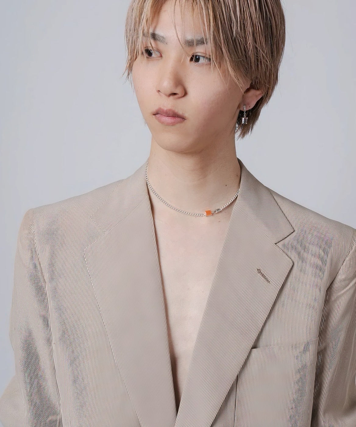 square stone Necklace COLOR SV-925| HERGO