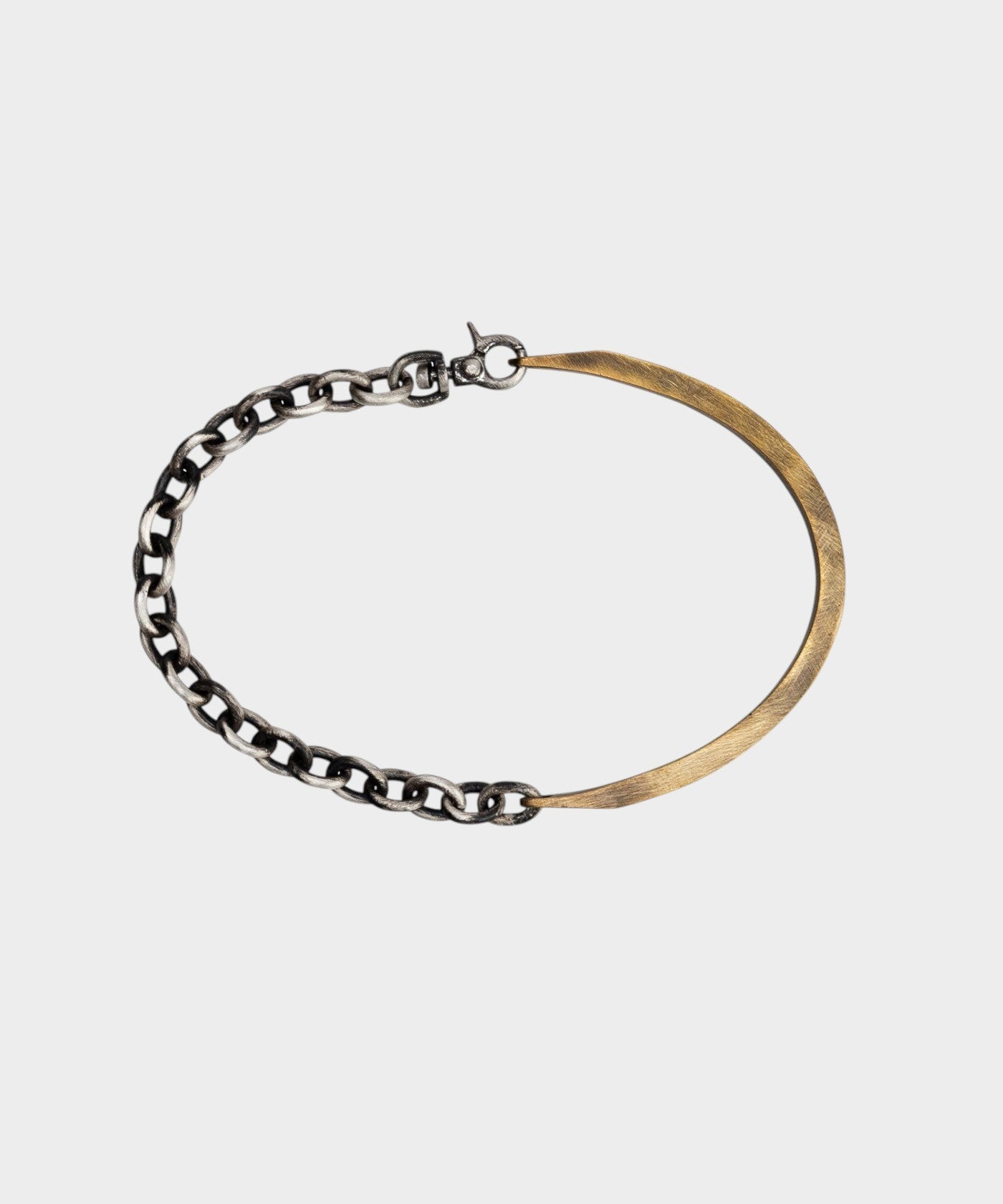vertical Half bangle Gold×Silver | NARRATIVEPLATOON