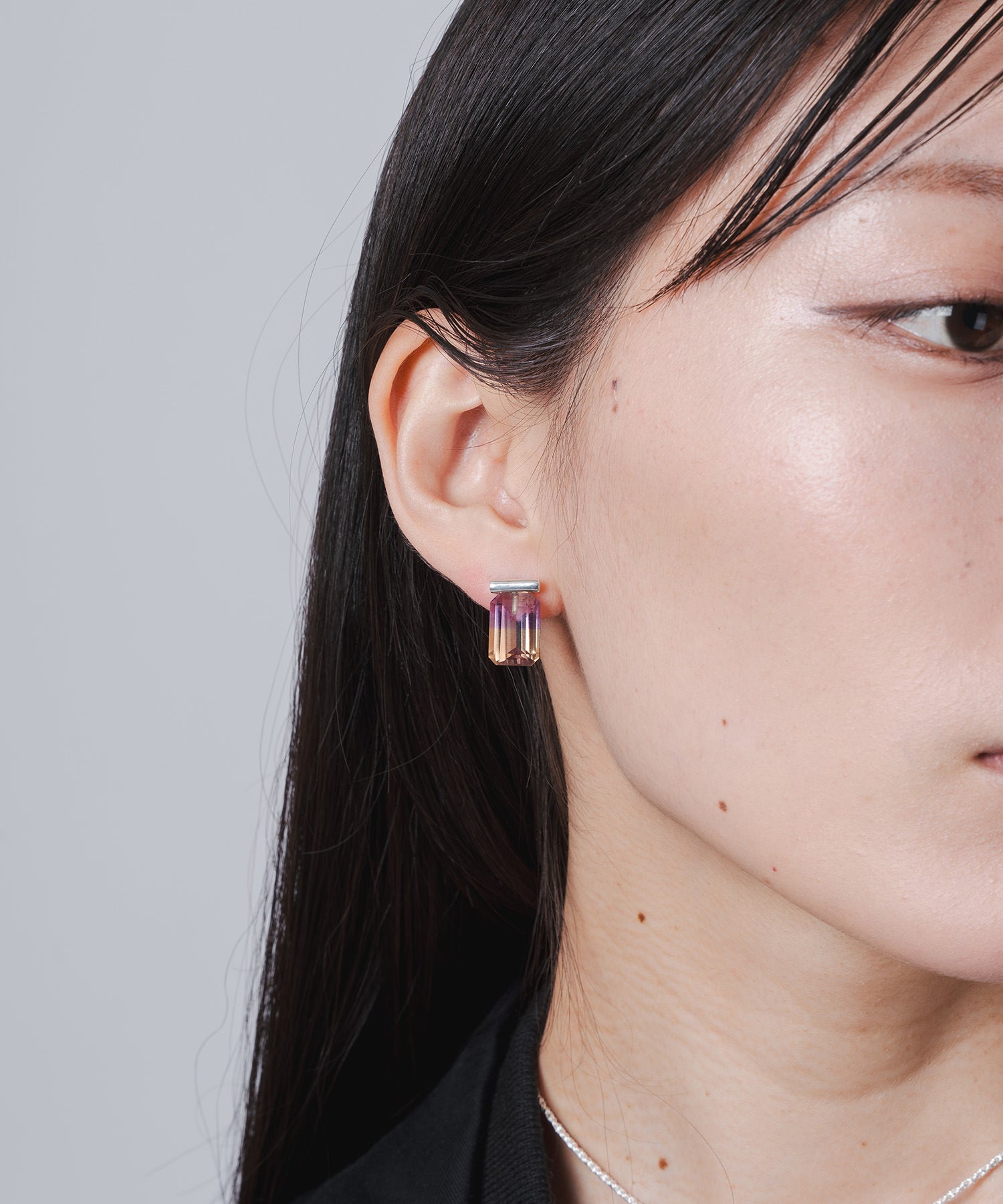 Large square stone pierce Ametrine SV-925| HERGO