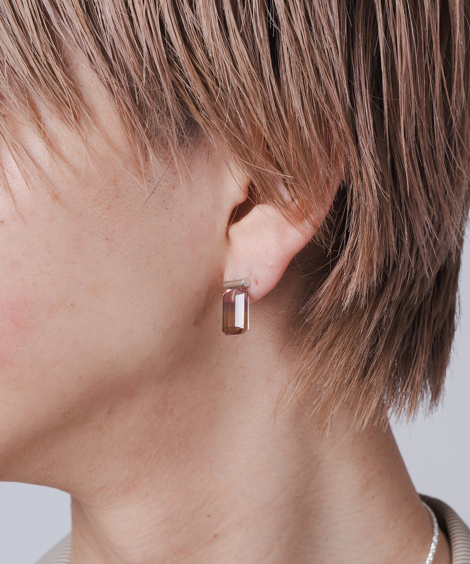 Large square stone pierce Ametrine SV-925| HERGO