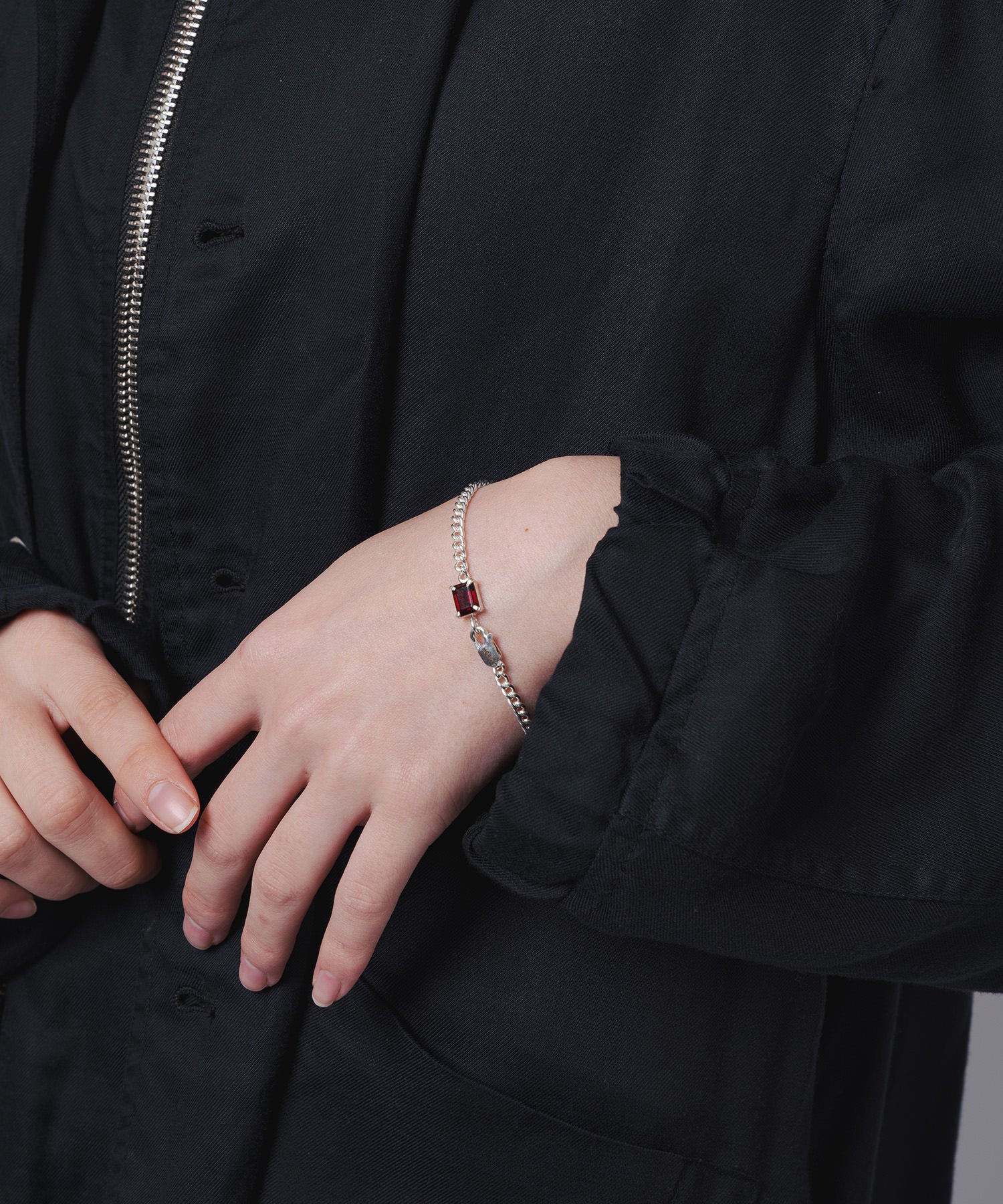 square stone Bracelet COLOR SV-925| HERGO