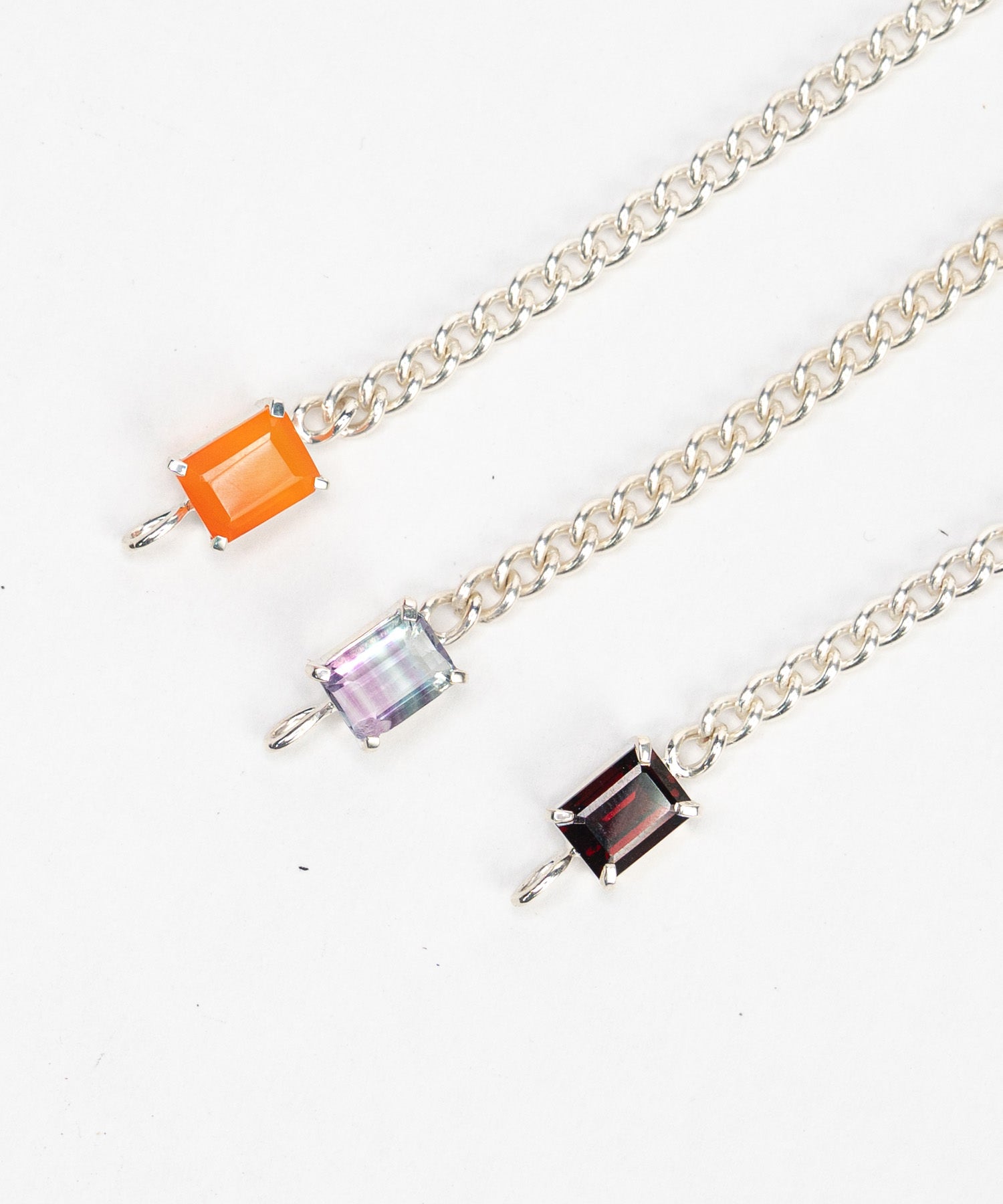 square stone Necklace COLOR SV-925| HERGO