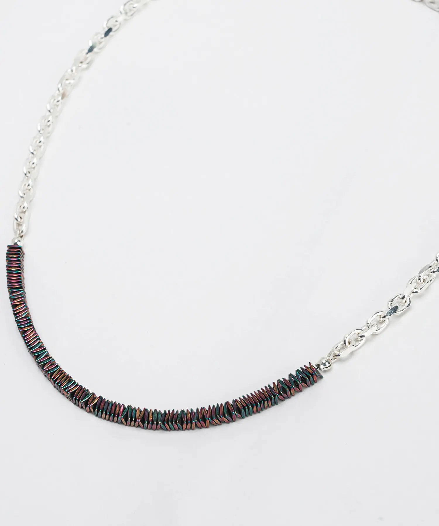 Shiny chain Necklace red|HERGO