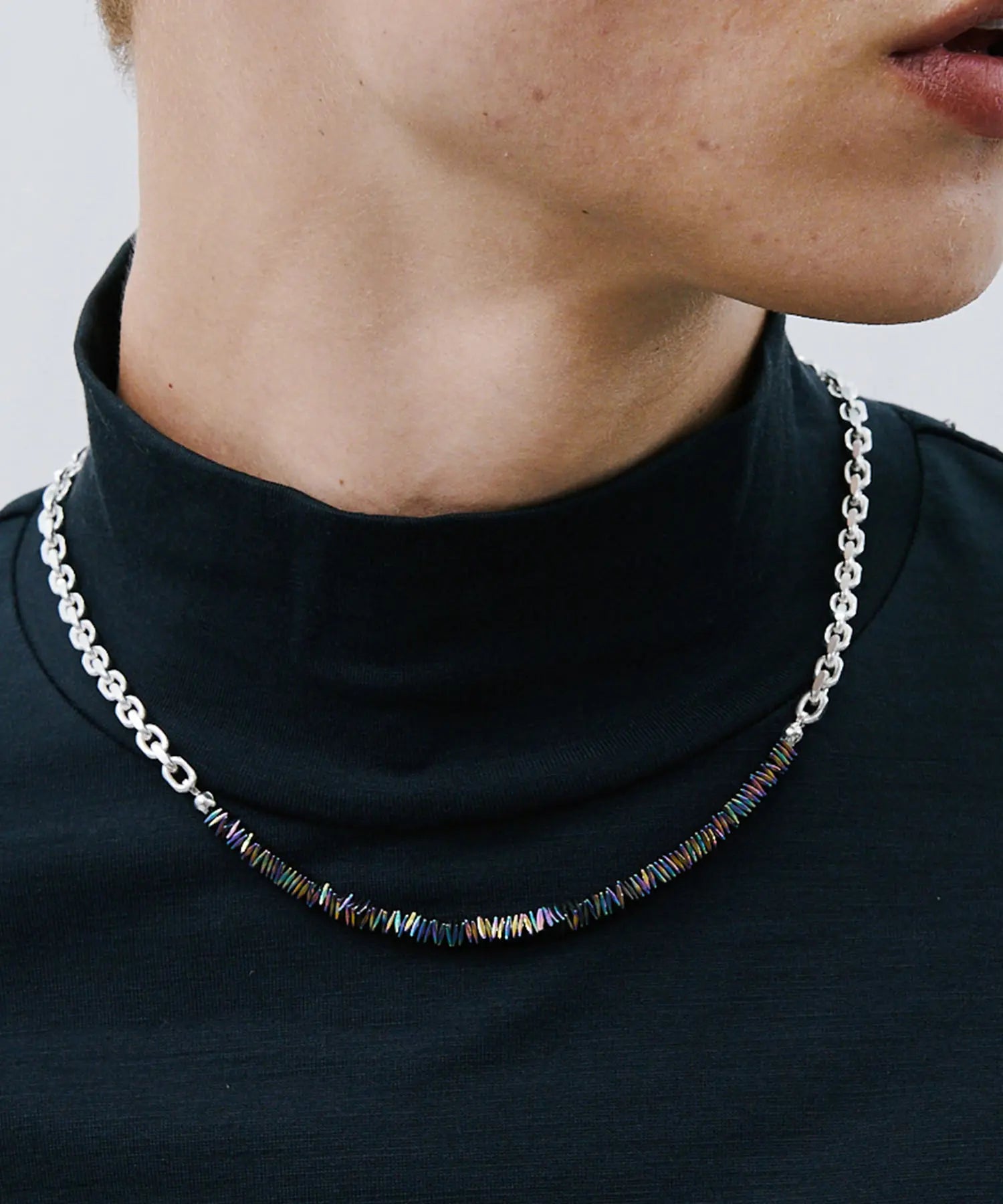 Shiny chain Necklace rainbow【直営限定】|HERGO