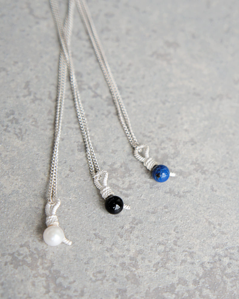 Rope Necklace SV-925 Onyx |HERGO