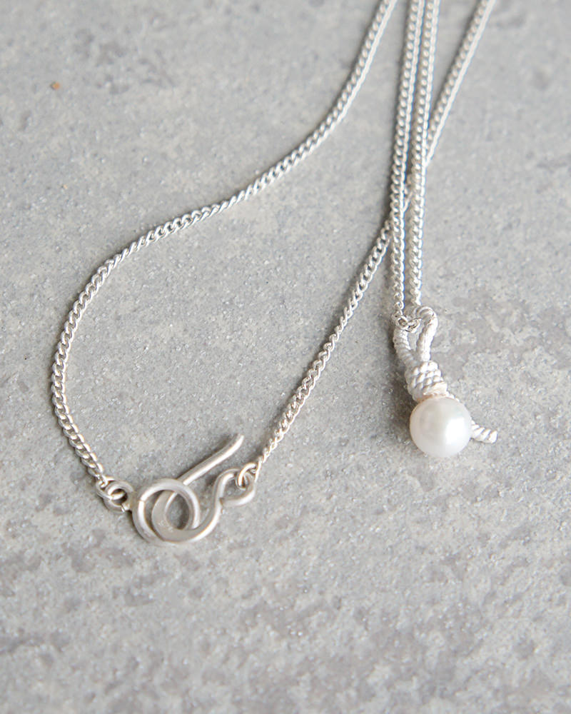 Rope Necklace SV-925 Pearl