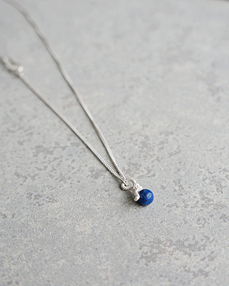 Rope Necklace SV-925 Lapis lazuli | HERGO