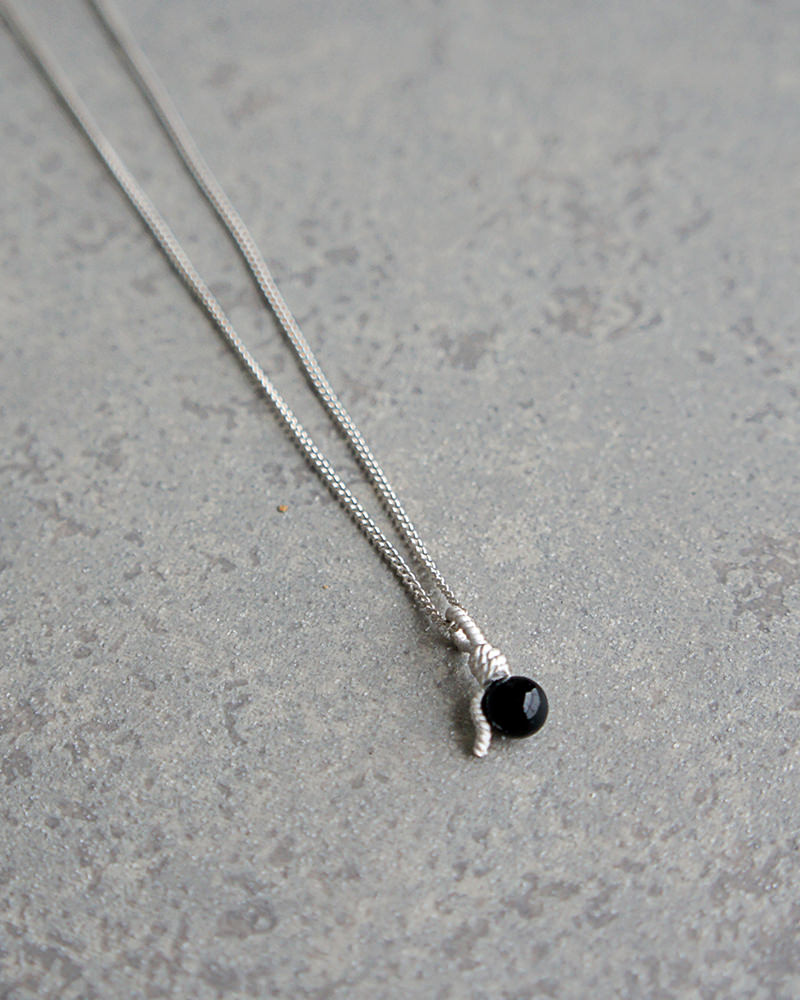 Rope Necklace SV-925 Onyx |HERGO
