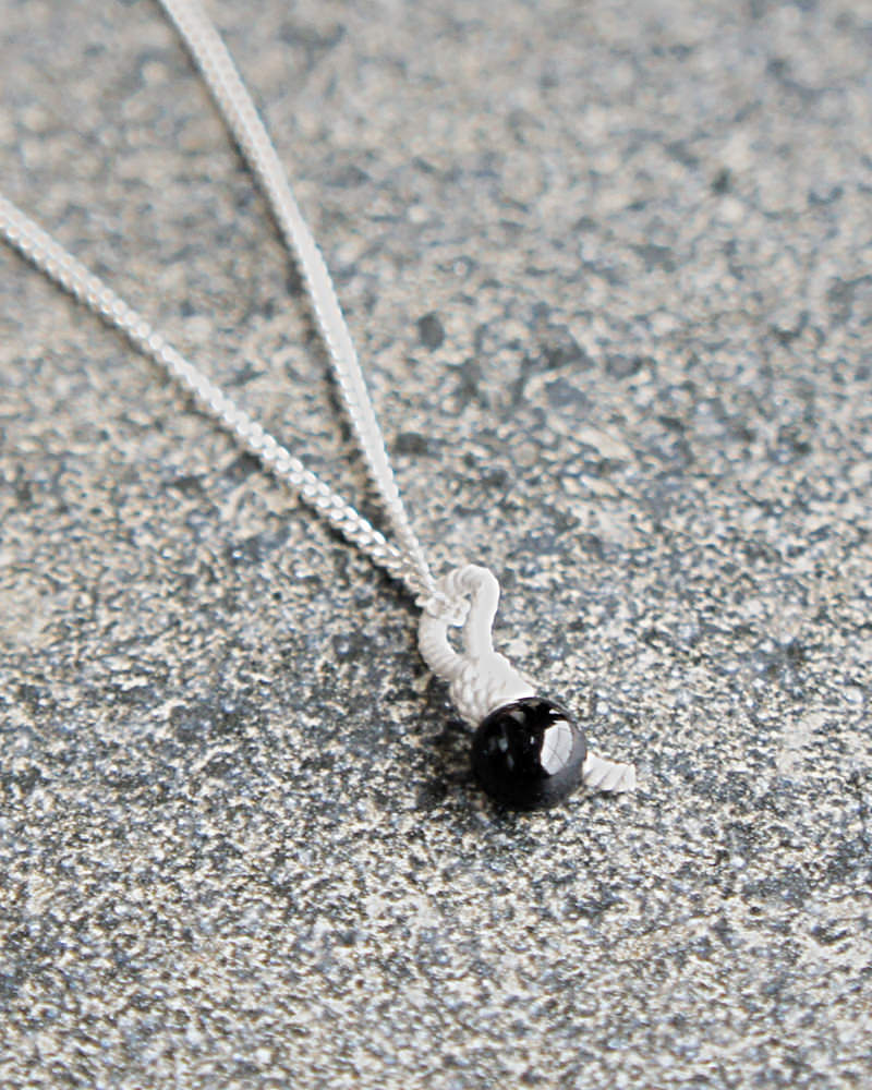 Rope Necklace SV-925 Onyx |HERGO