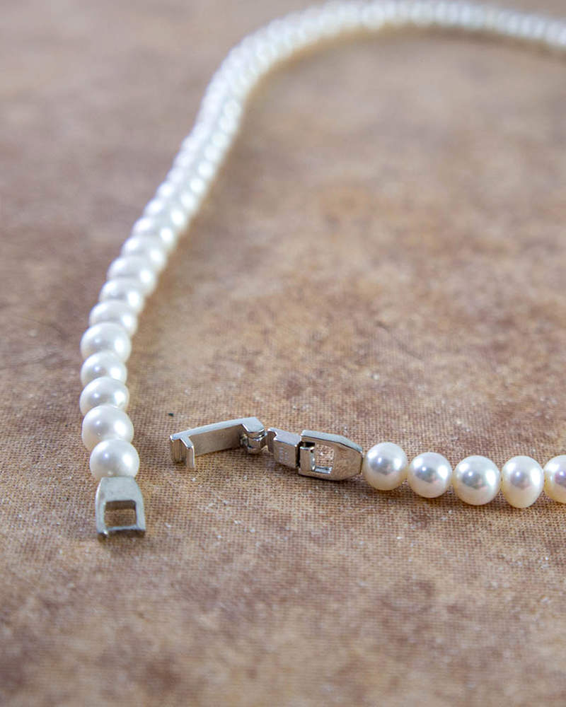 Pearl Short Necklace SV-925| HERGO