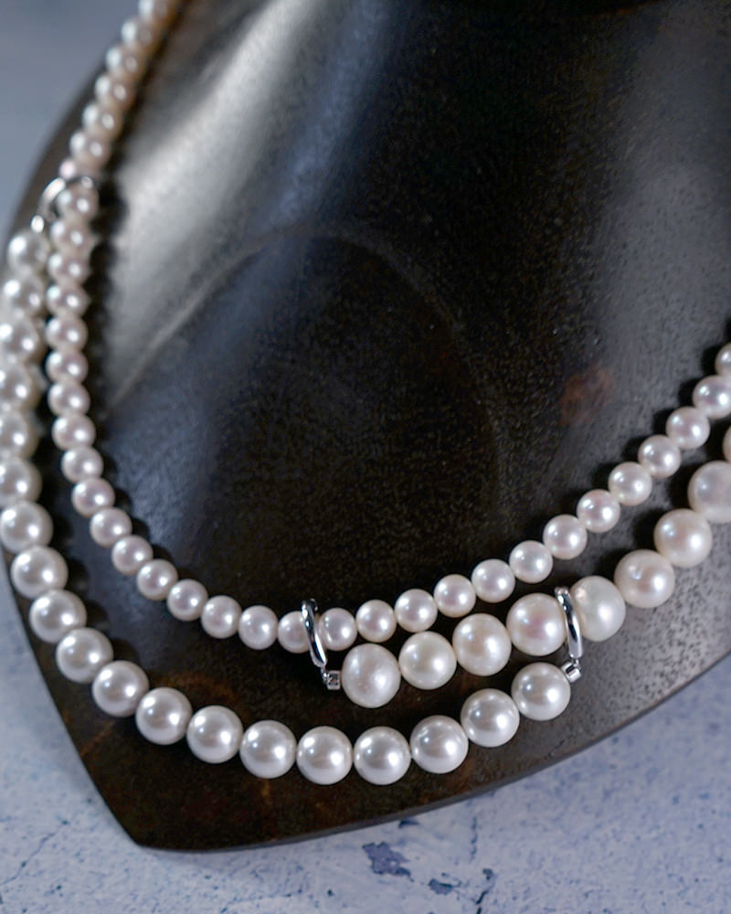 Add Pearl Necklace SV-925| HERGO