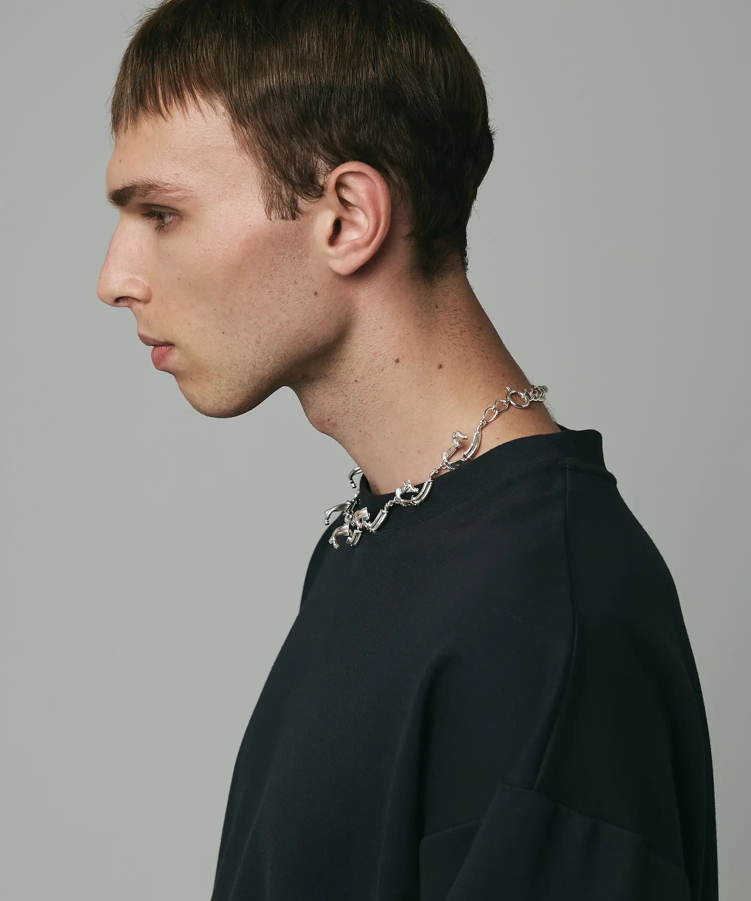 NECKLACE SV925 -muffler-【HERGO×ISAJI YUGO】| HERGO