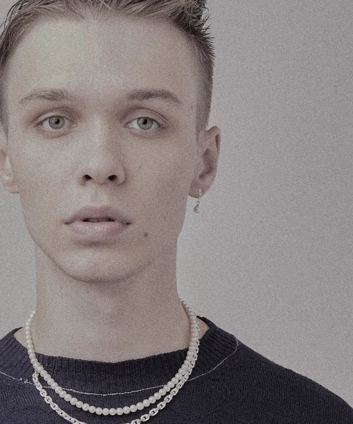 AKOYA Pearl Short Chain pierce SV-925 | HERGO