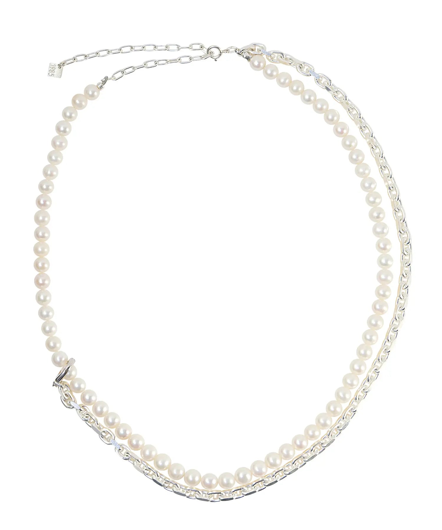 ドロープチェーンパールネックレス シルバー925 | HERGO ドロープチェーンパールネックレス シルバー925 | HERGO