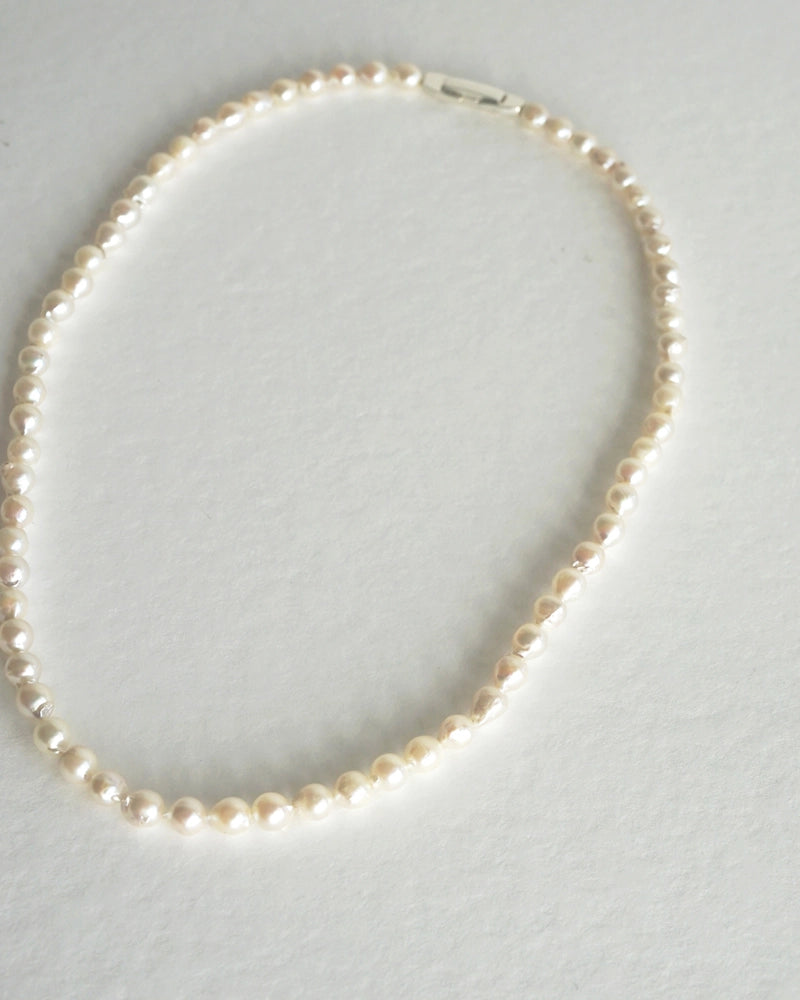 AKOYA Pearl Short Necklace SV-925| HERGO
