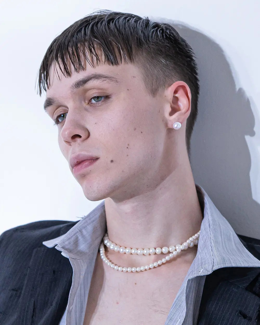 Potato Pearl pierce K10 gold | HERGO