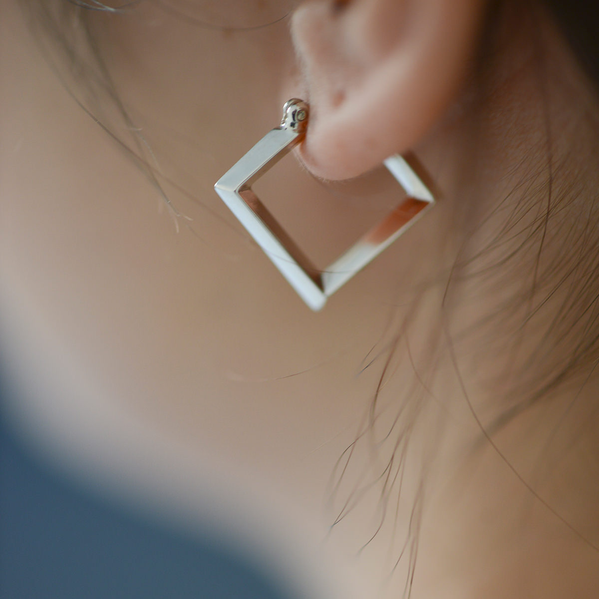 Square hoop pierce | Losau