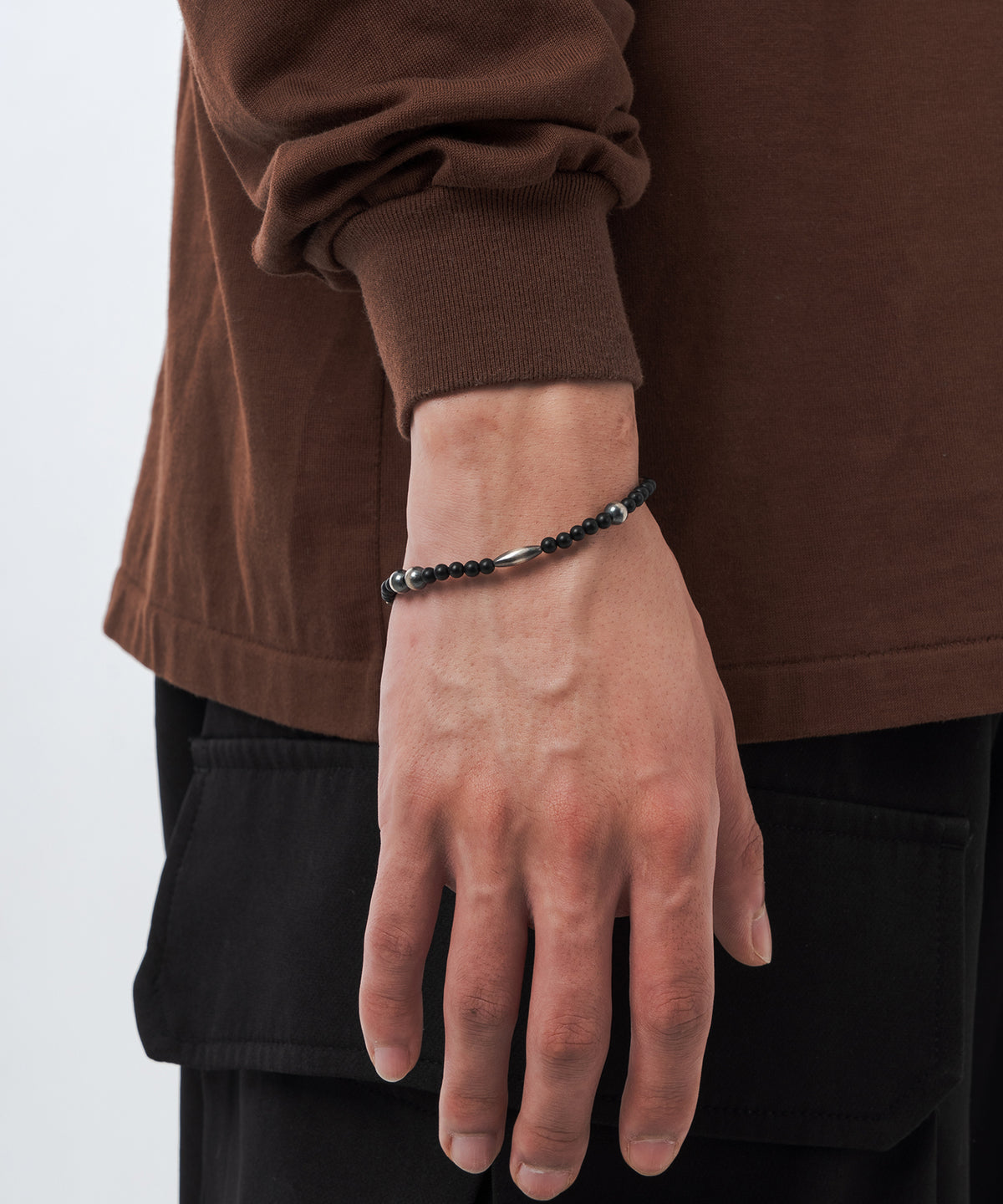 Onyx & Navajo pearl Bracelet | NARRATIVEPLATOON