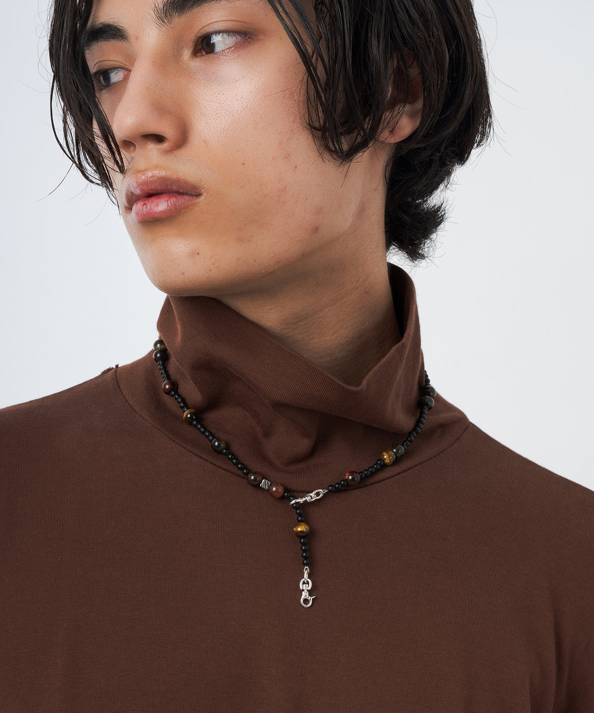 Macro Micro Tiger's eye Onyx Necklace | NARRATIVEPLATOON