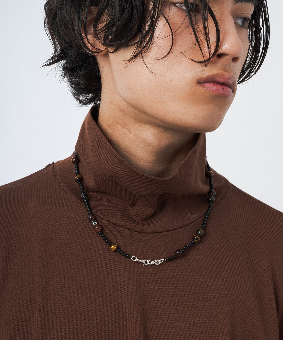 Macro Micro Tiger's eye Onyx Necklace | NARRATIVEPLATOON