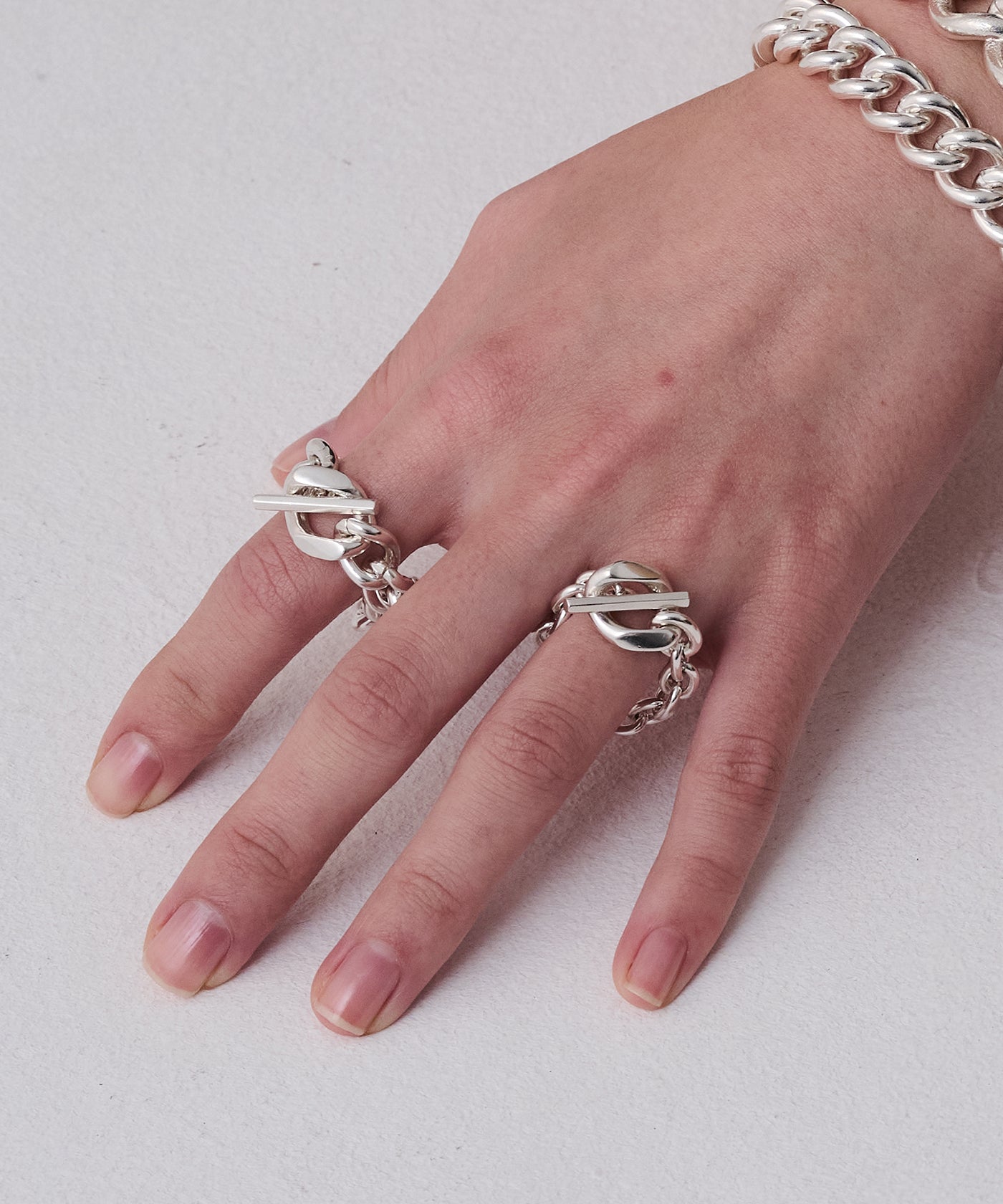 Flat link chain RING | NARRATIVEPLATOON