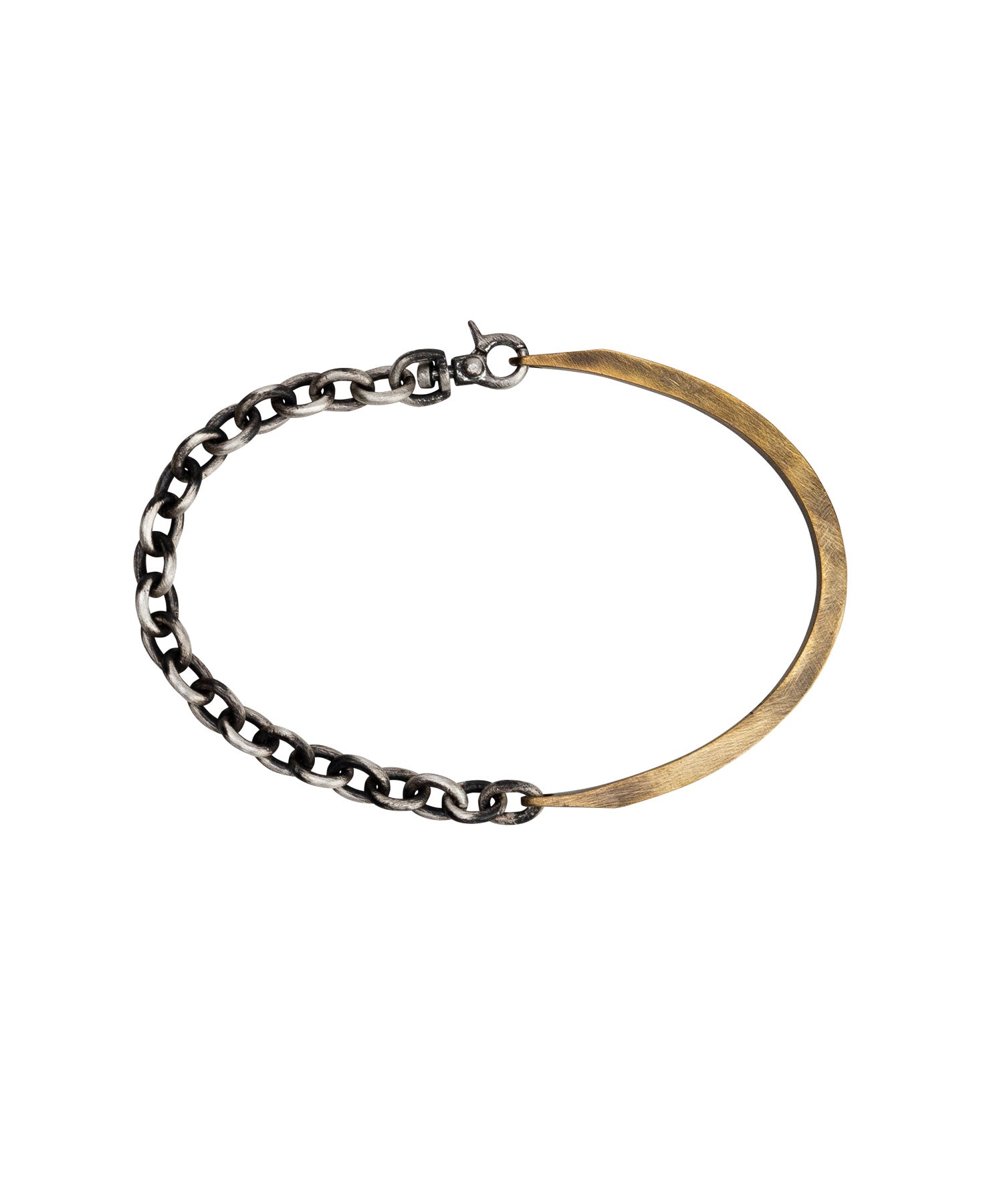 vertical Half bangle Gold×Silver | NARRATIVEPLATOON