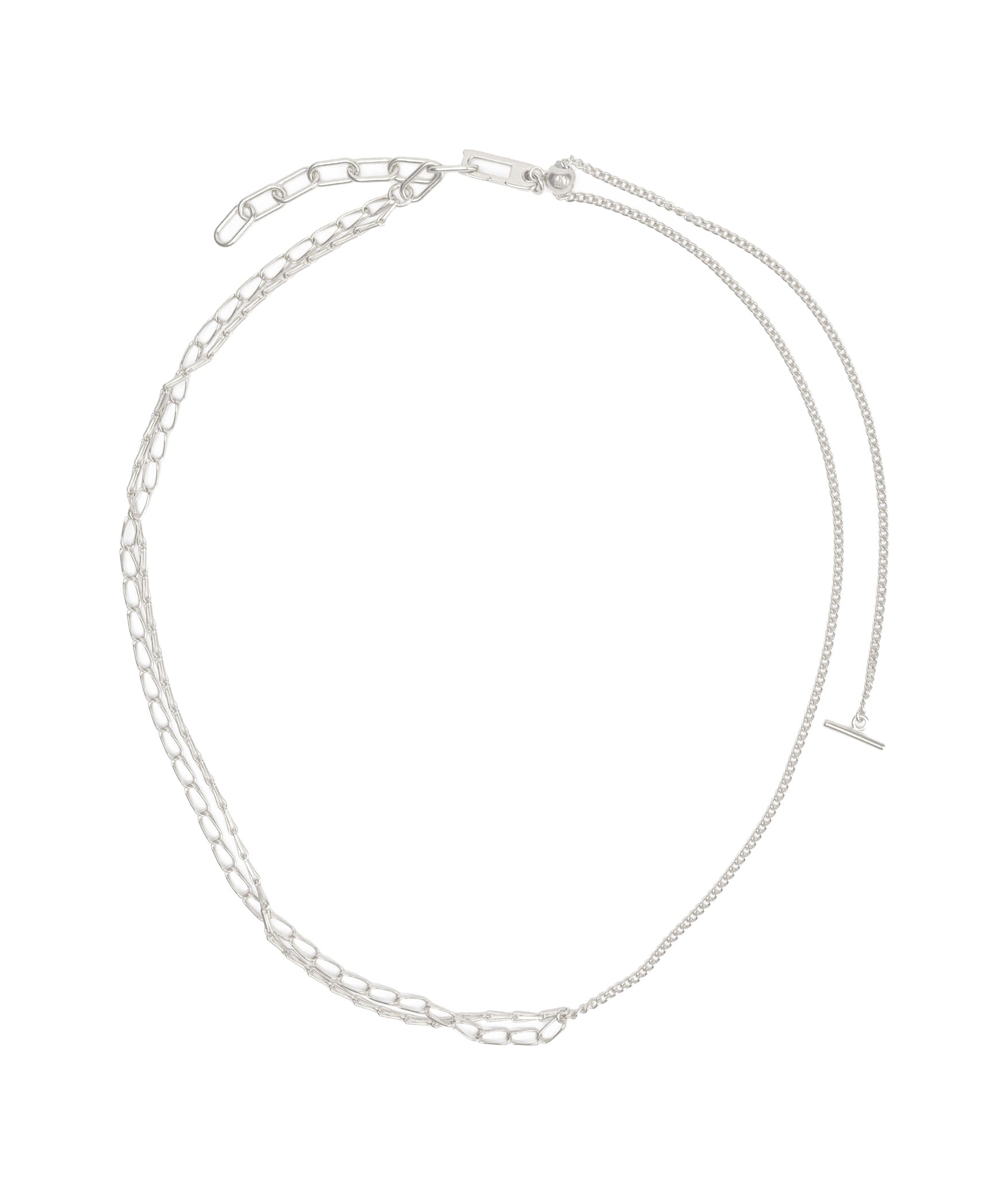 Split necklace flat link chain | NARRATIVEPLATOON