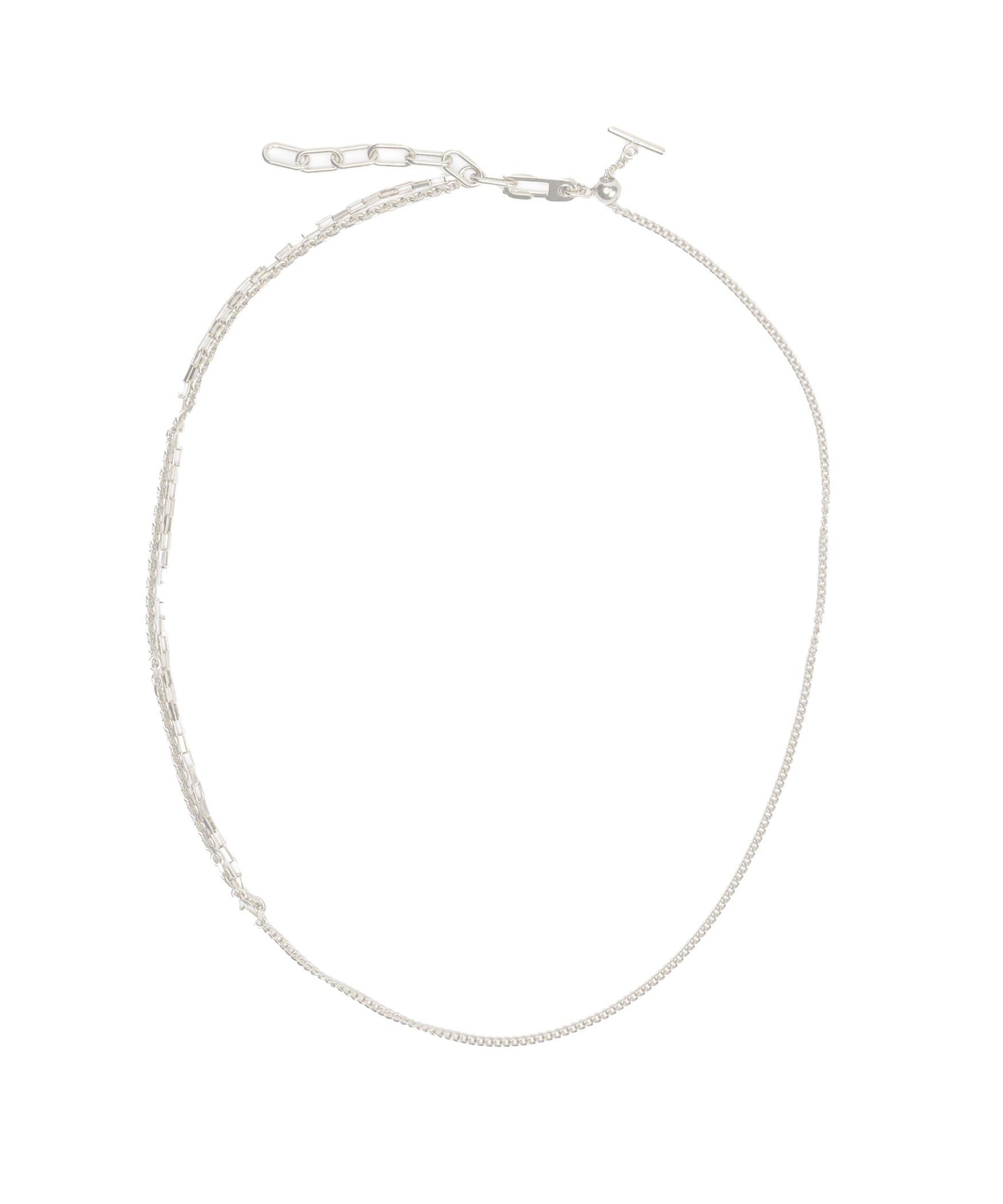 Split necklace BOX chain | NARRATIVEPLATOON