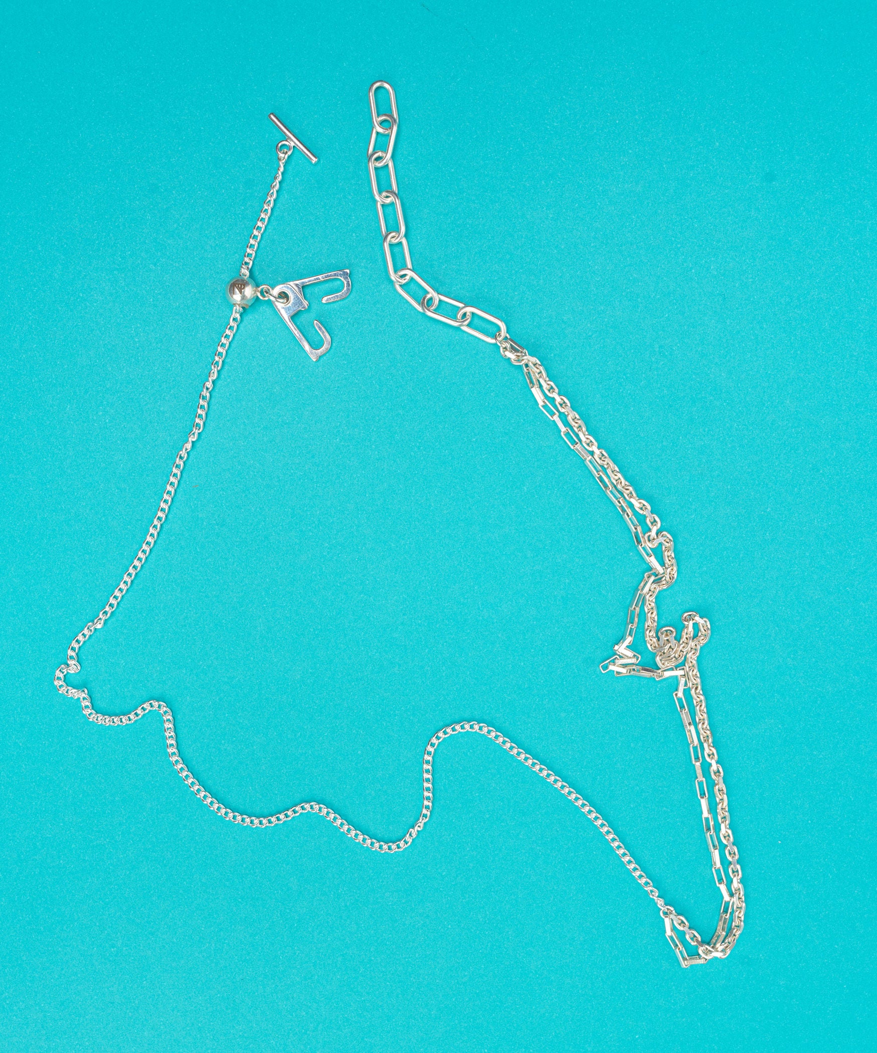 Split necklace BOX chain | NARRATIVEPLATOON