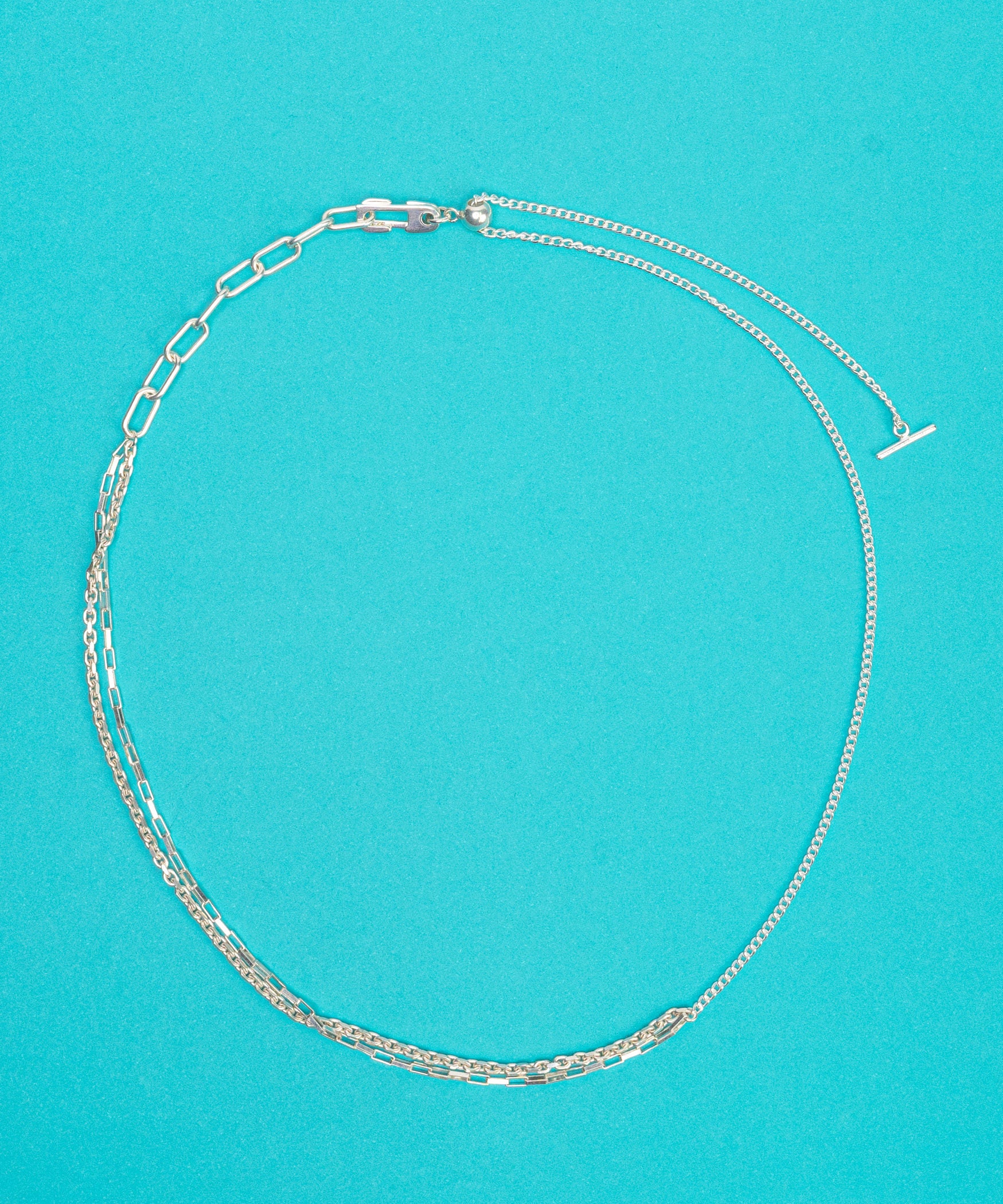 Split necklace BOX chain | NARRATIVEPLATOON