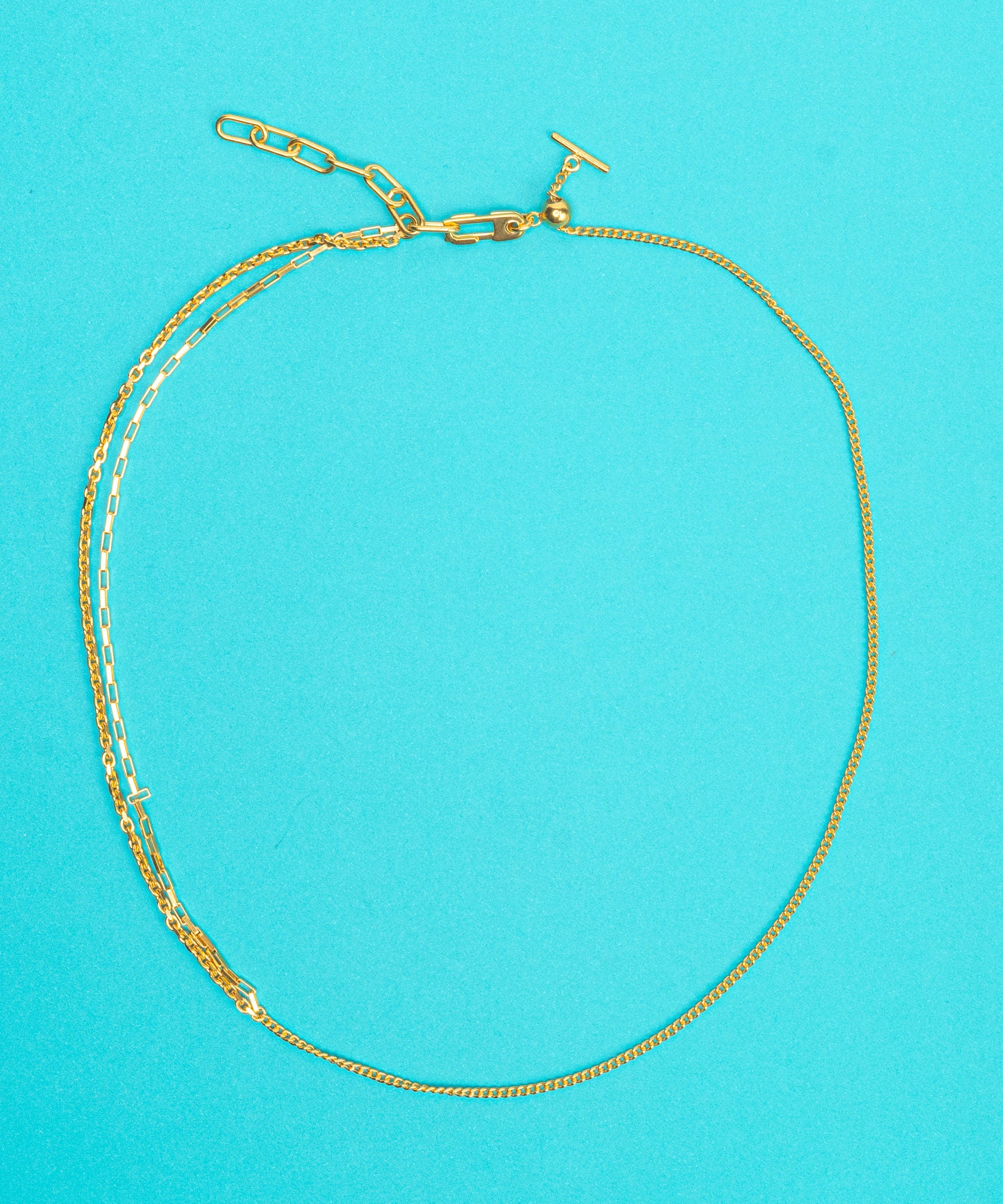 Split necklace BOX chain | NARRATIVEPLATOON