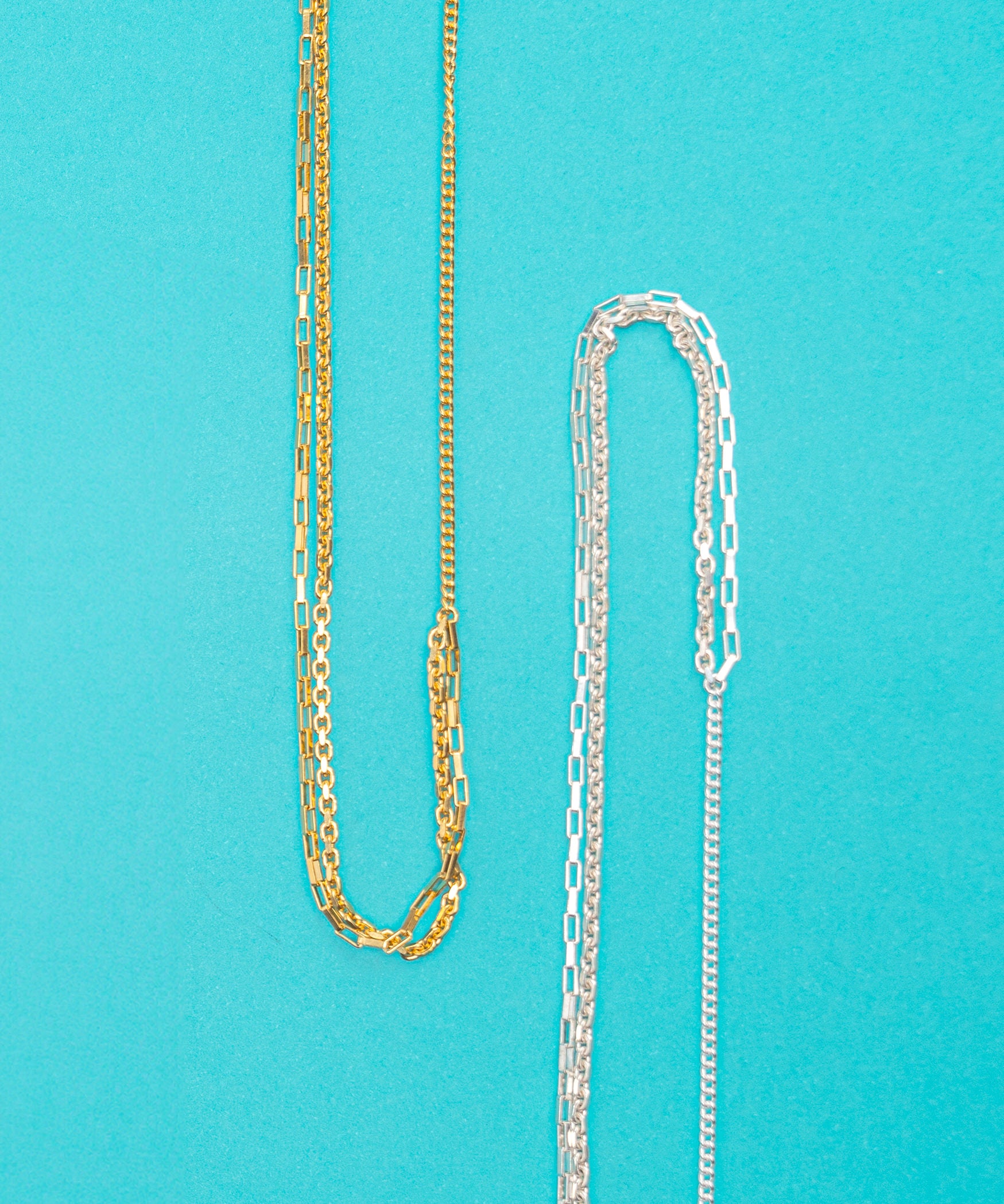Split necklace BOX chain | NARRATIVEPLATOON