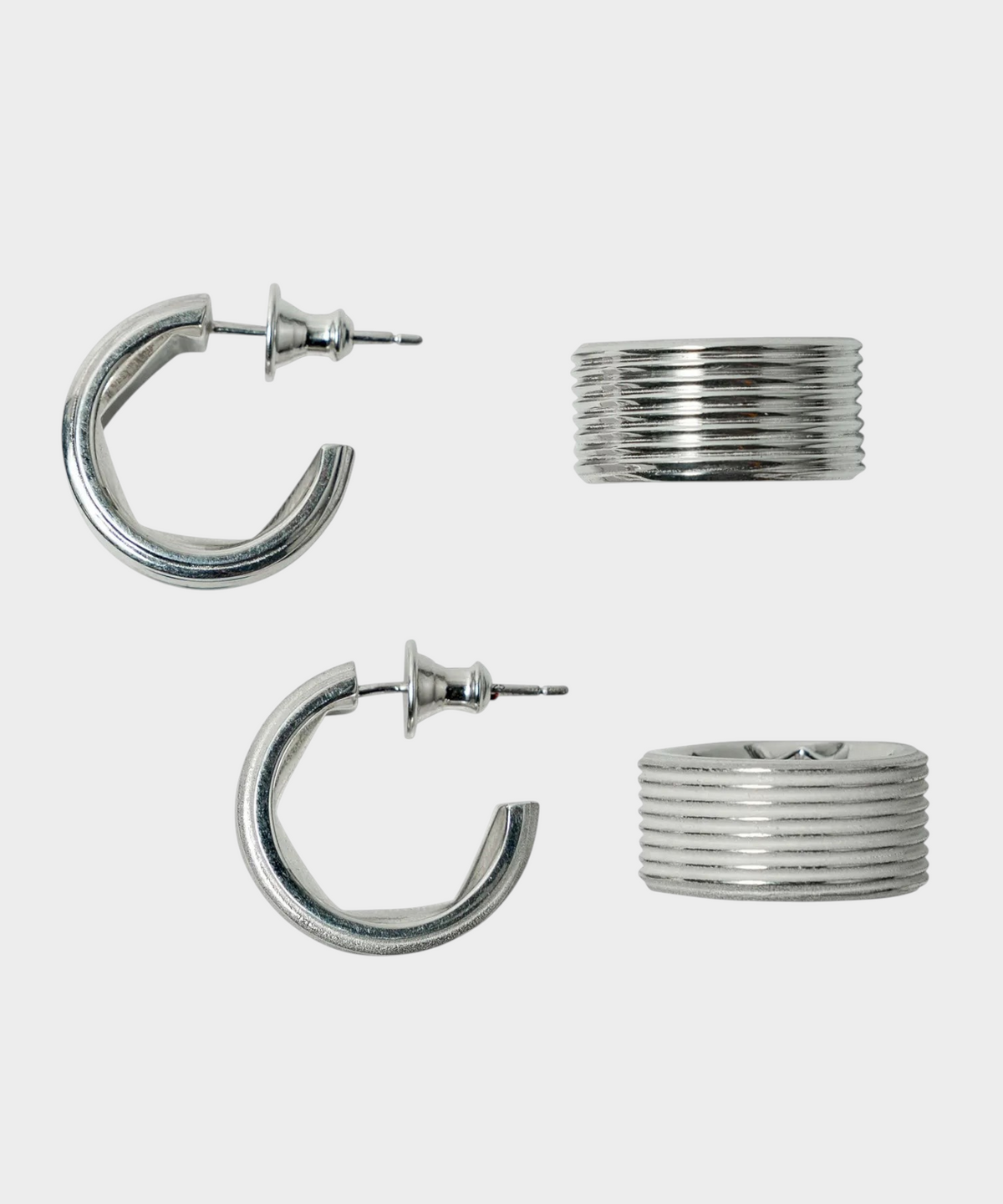 リバースナットピアス シルバー925 | HERGO