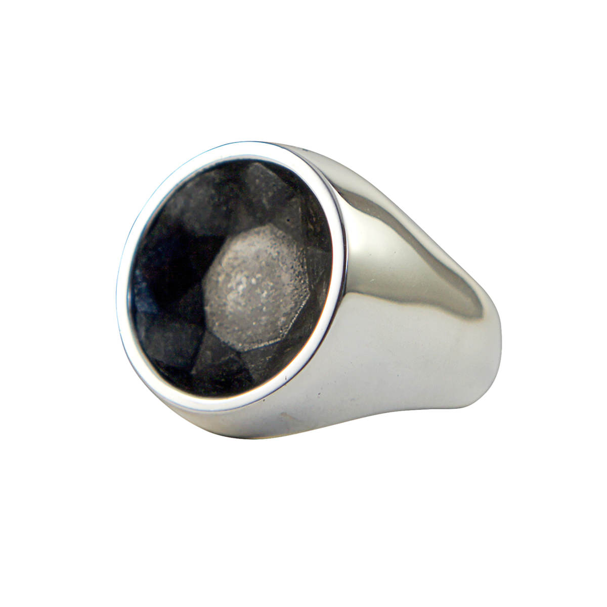 Reverse Signet ring Round | NARRATIVEPLATOON