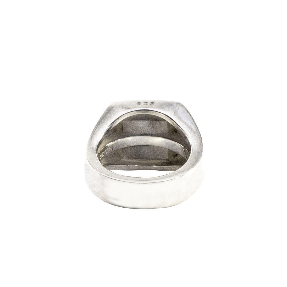 Reverse Signet ring Square small type | NARRATIVEPLATOON