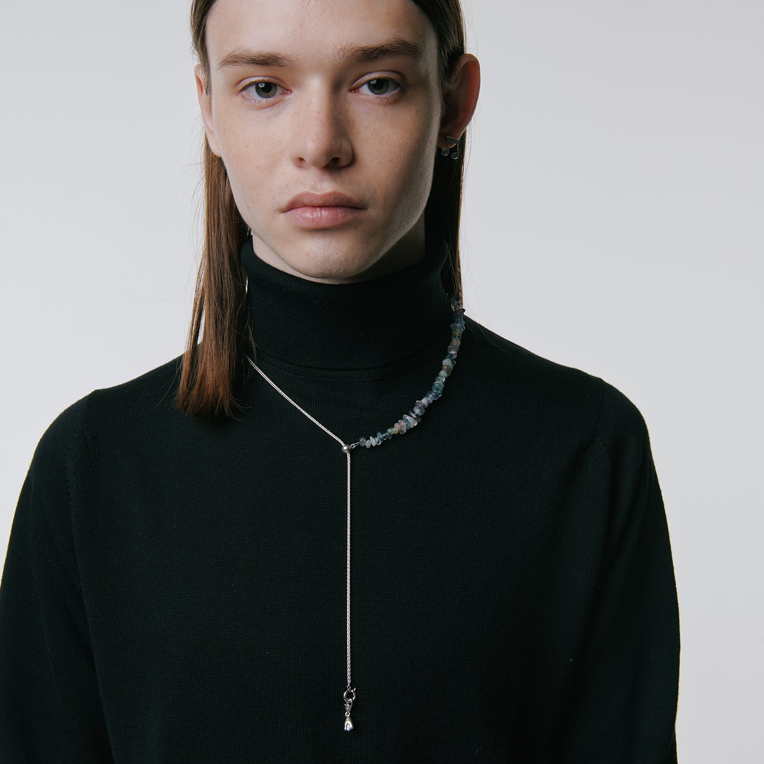 BASE CHOKER NECKLACE -BEADS GREEN- | NARRATIVEPLATOON