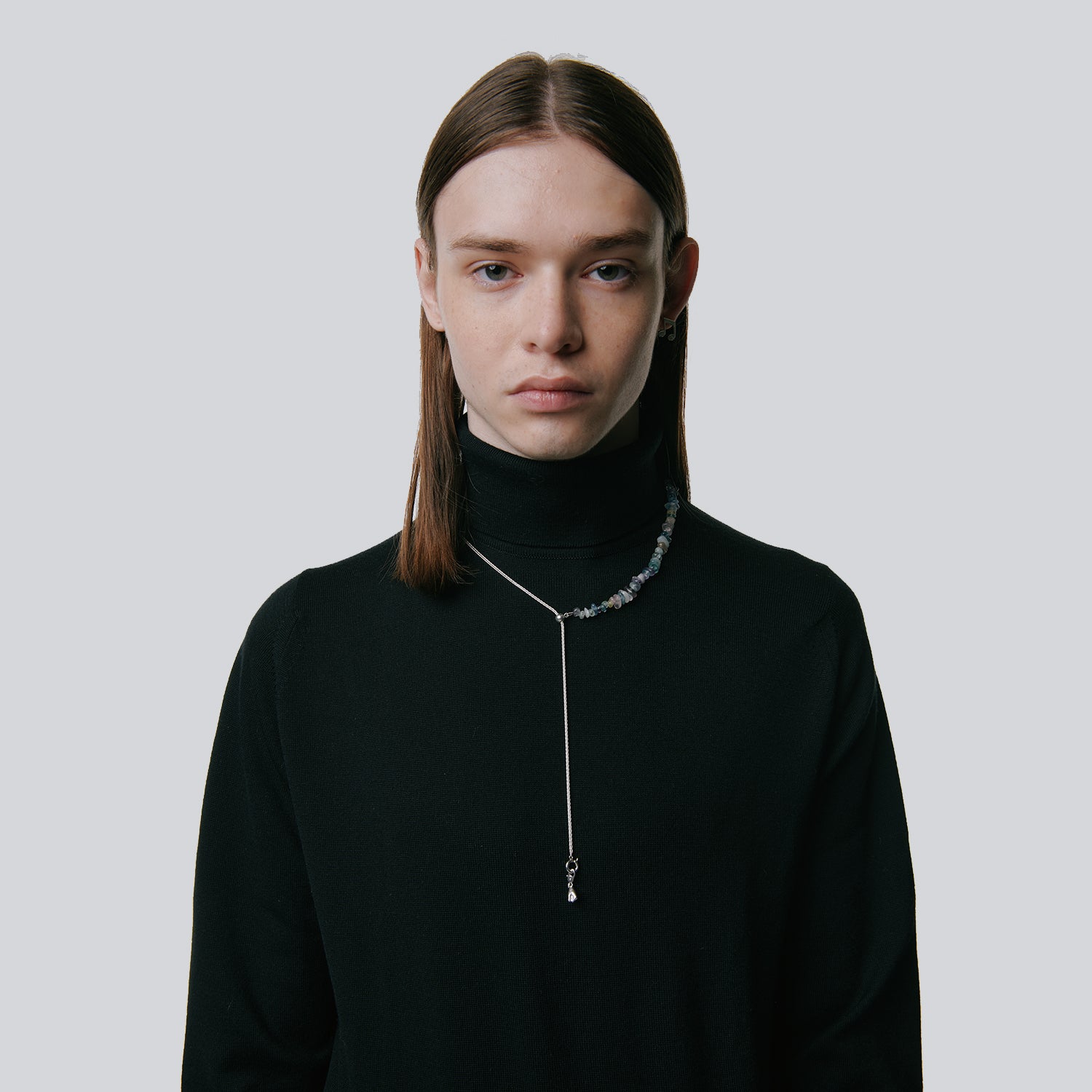 BASE CHOKER NECKLACE -BEADS GREEN- | NARRATIVEPLATOON