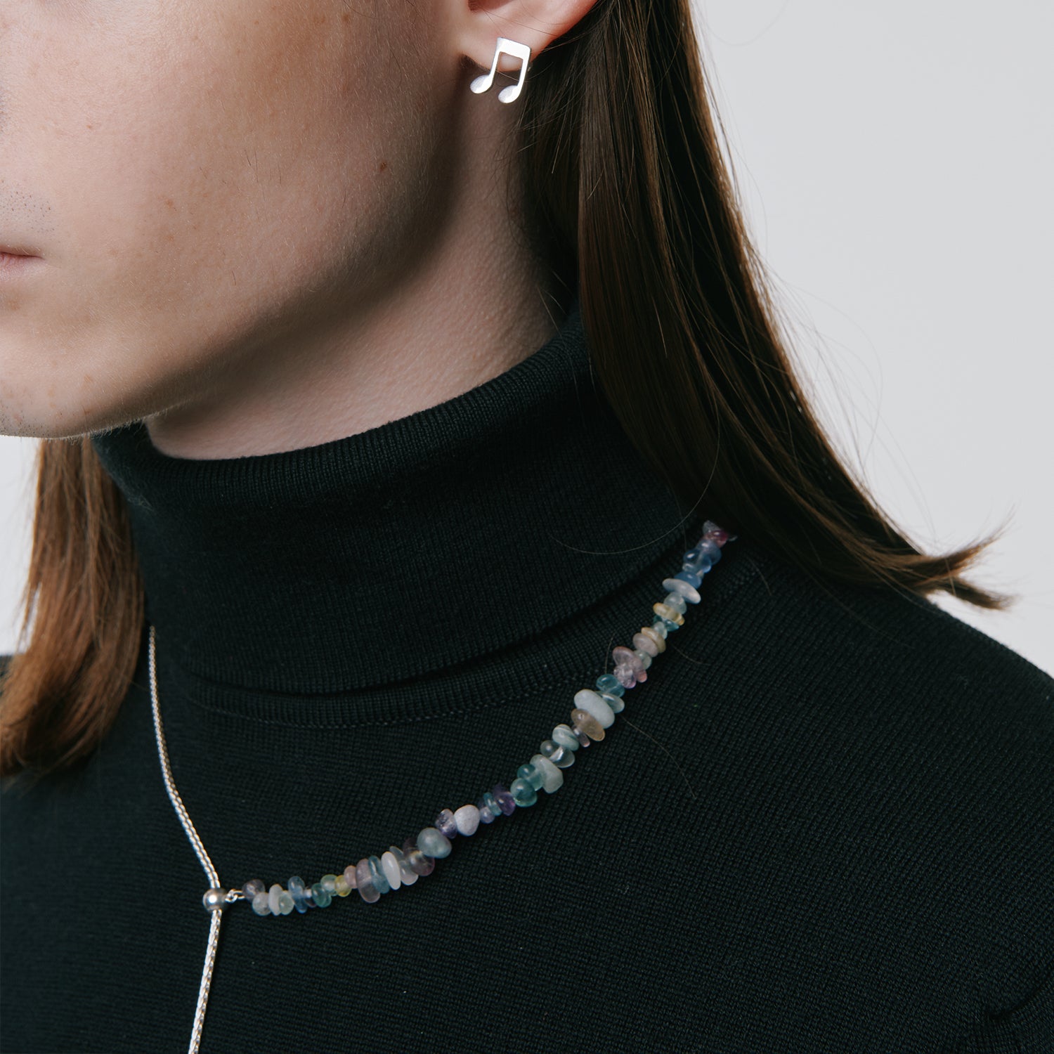 BASE CHOKER NECKLACE -BEADS GREEN- | NARRATIVEPLATOON