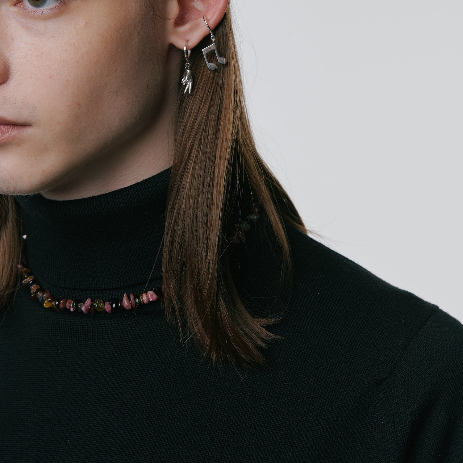 BASE CHOKER NECKLACE -BEADS RED- | NARRATIVEPLATOON