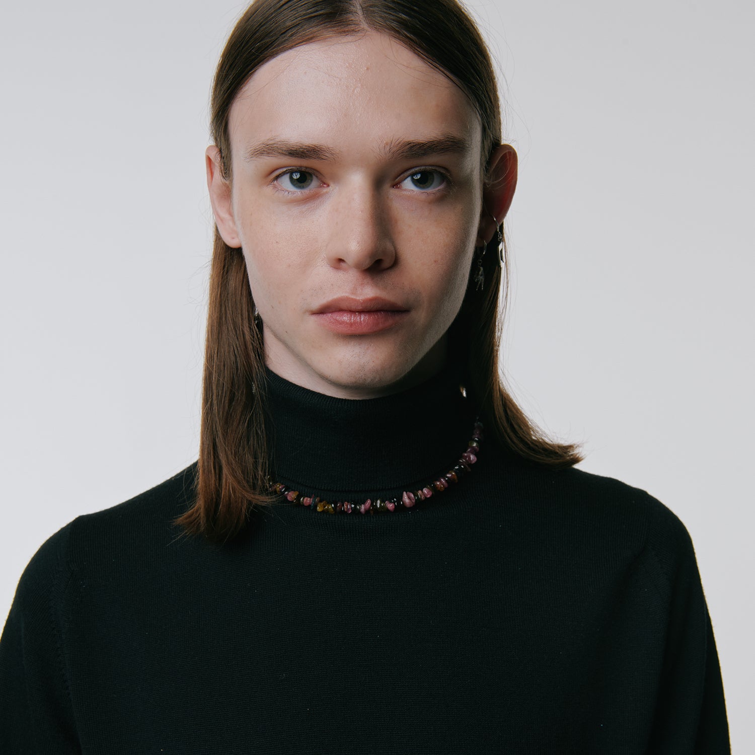 BASE CHOKER NECKLACE -BEADS RED- | NARRATIVEPLATOON