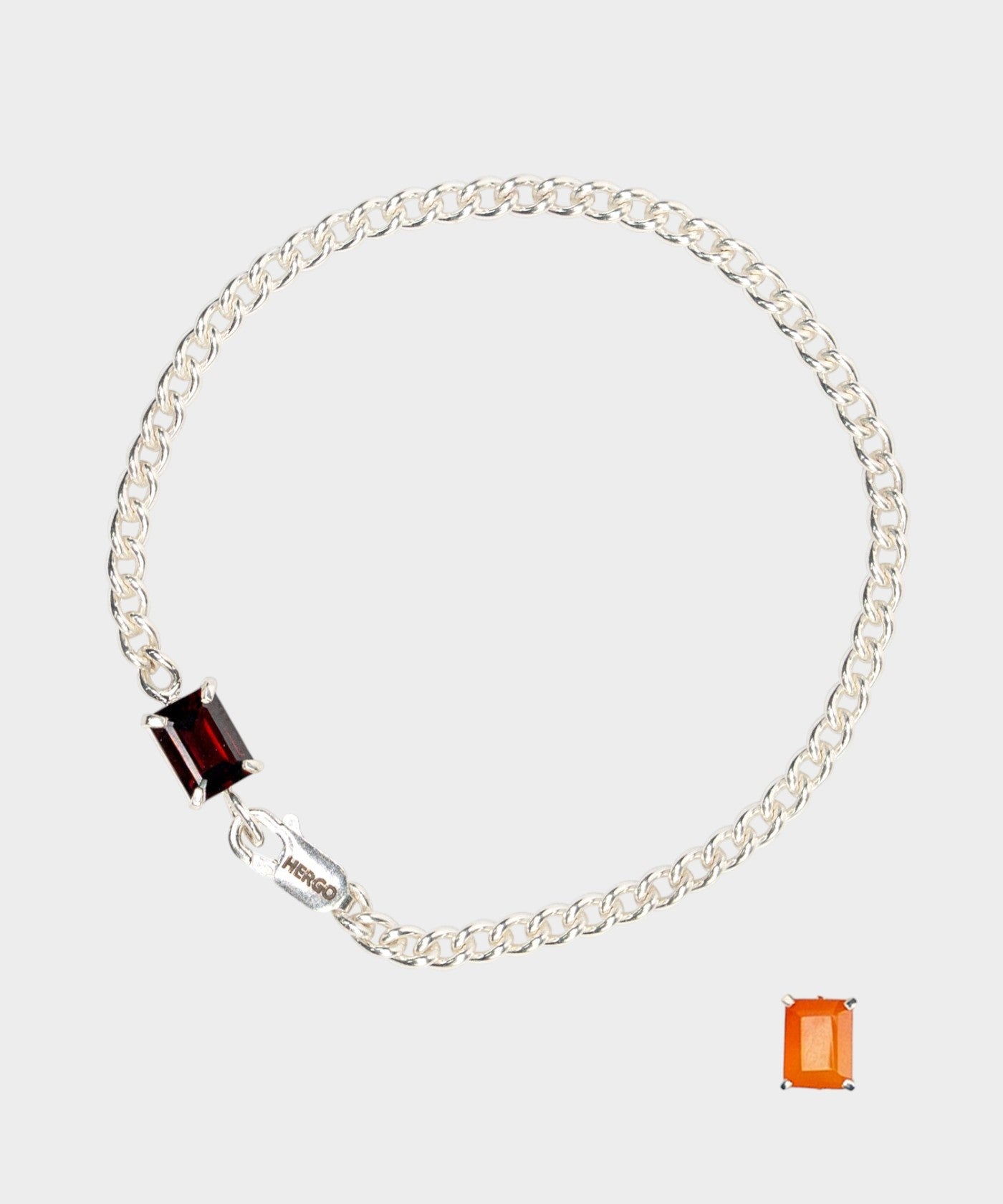 square stone Bracelet COLOR  SV-925| HERGO