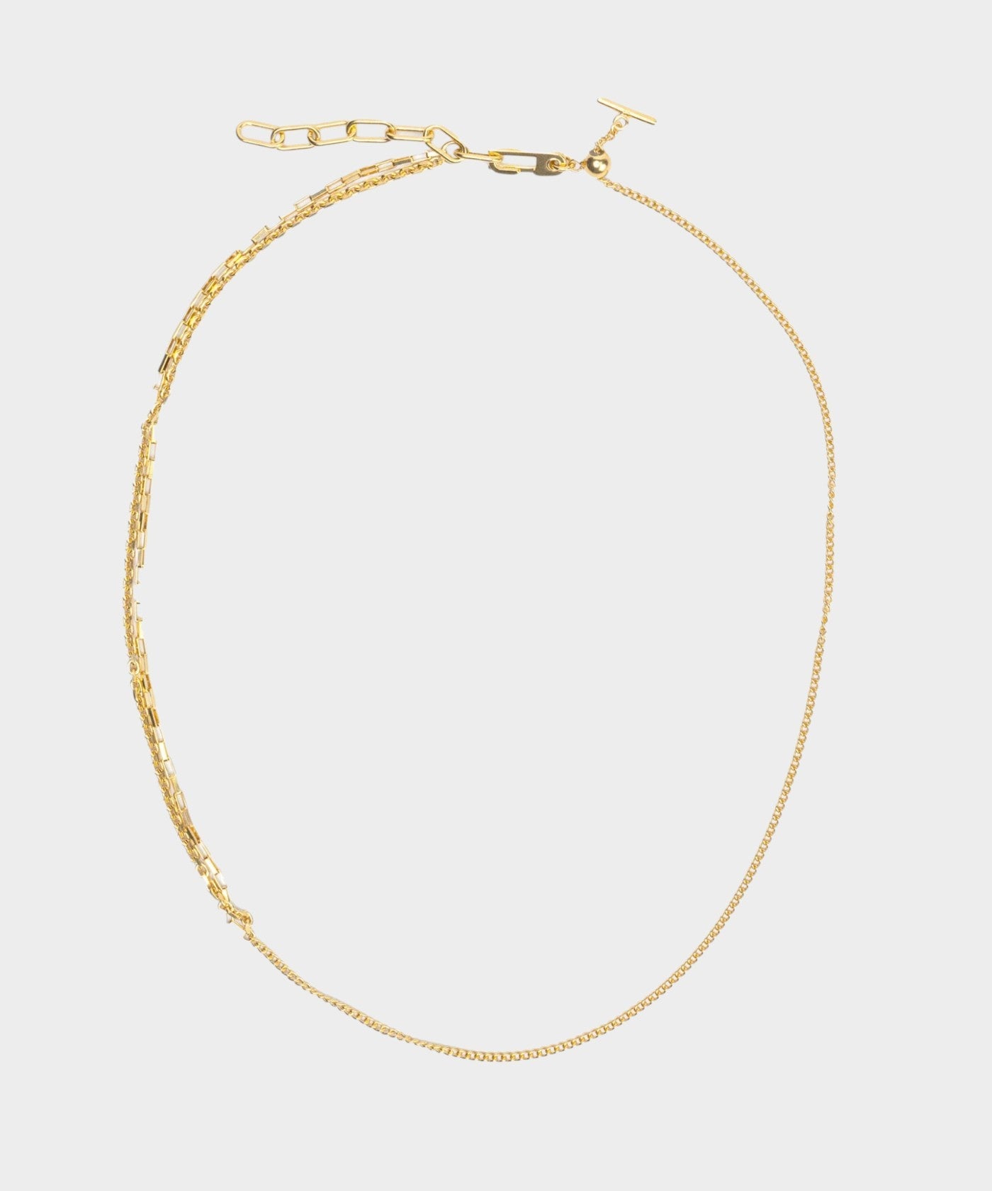 Split necklace BOX chain | NARRATIVEPLATOON