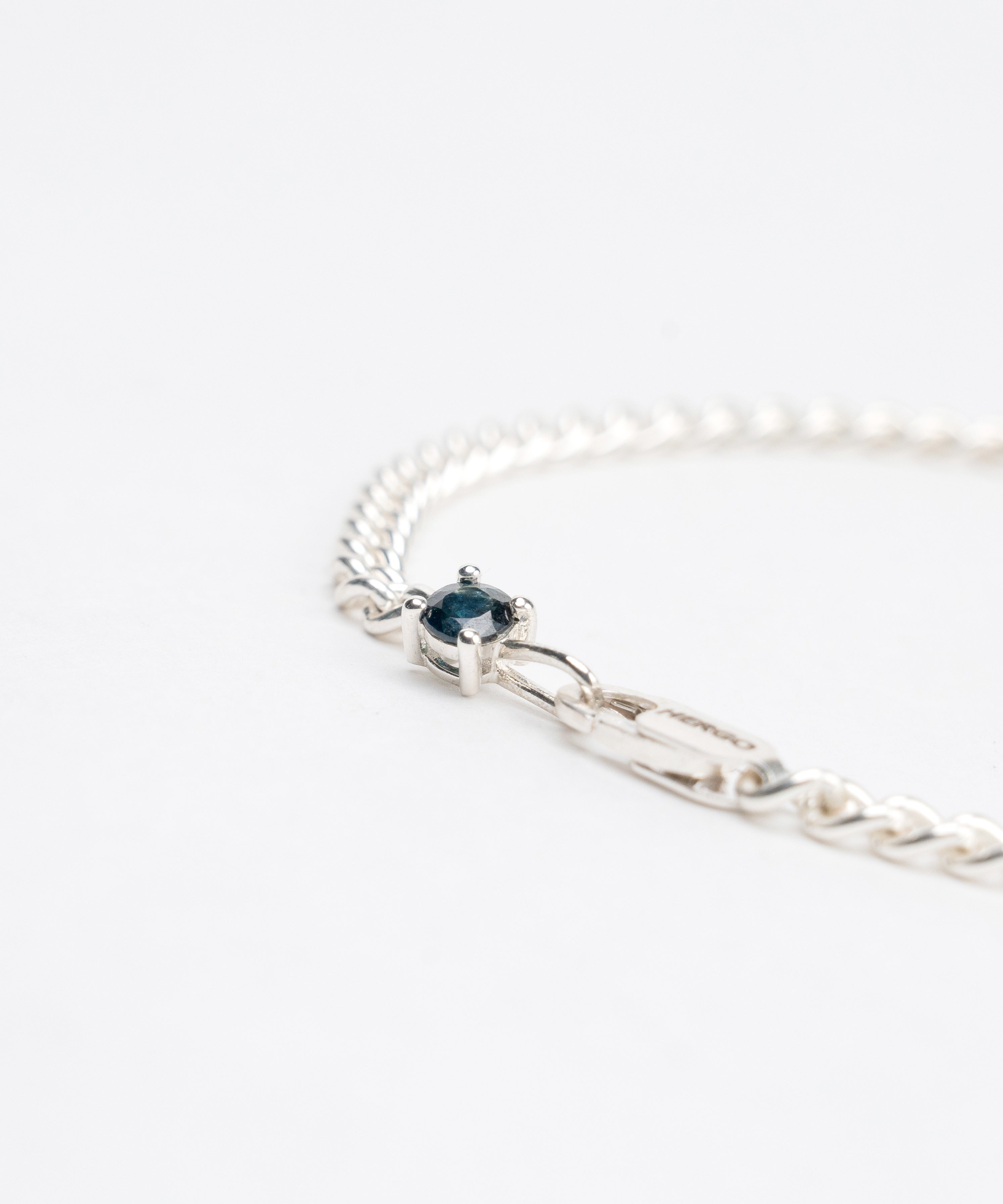 Round cut Necklace SAPPHIRE SV-925| HERGO