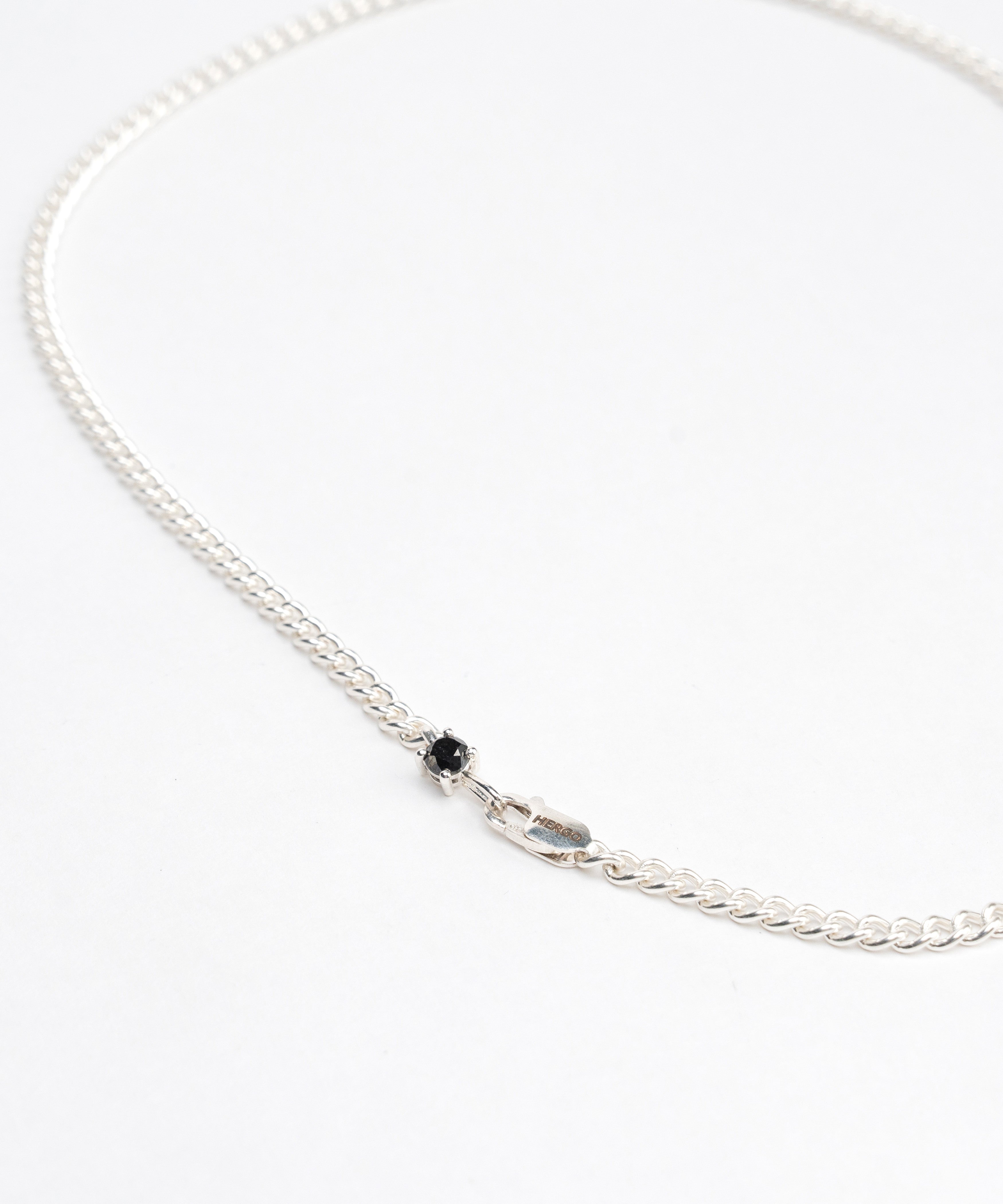 Round cut Necklace SAPPHIRE SV-925| HERGO