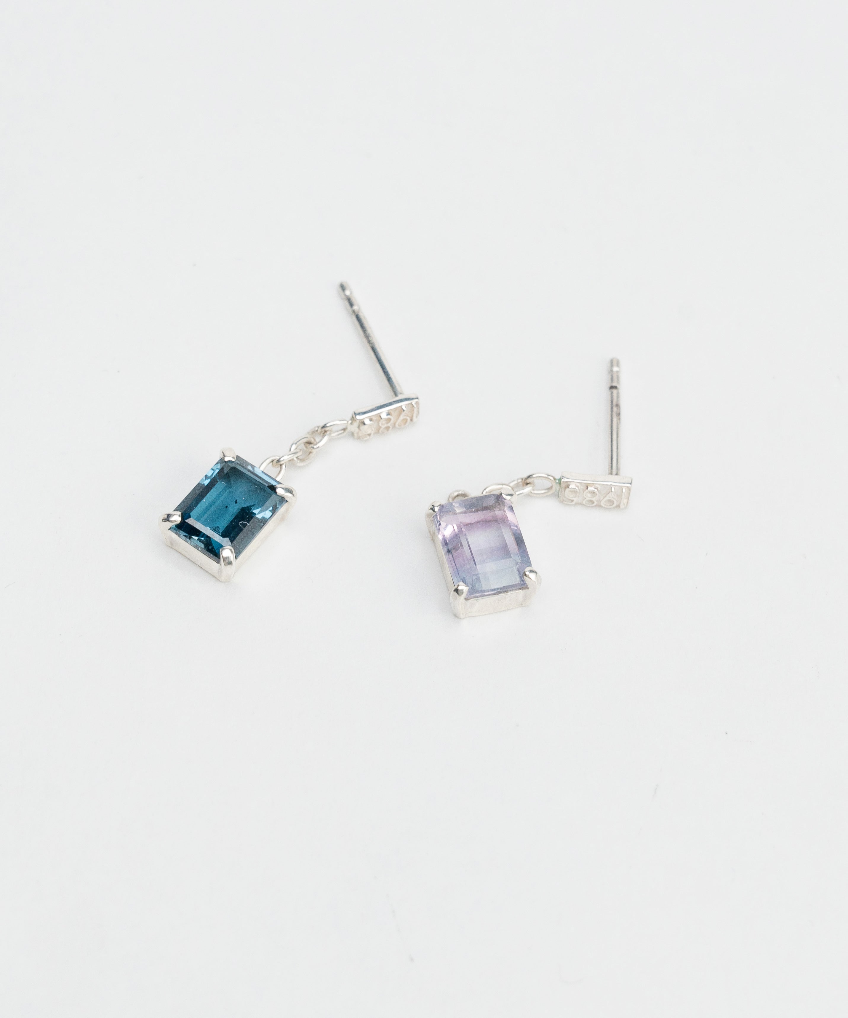 square stone pierce Fluorite SV-925| HERGO